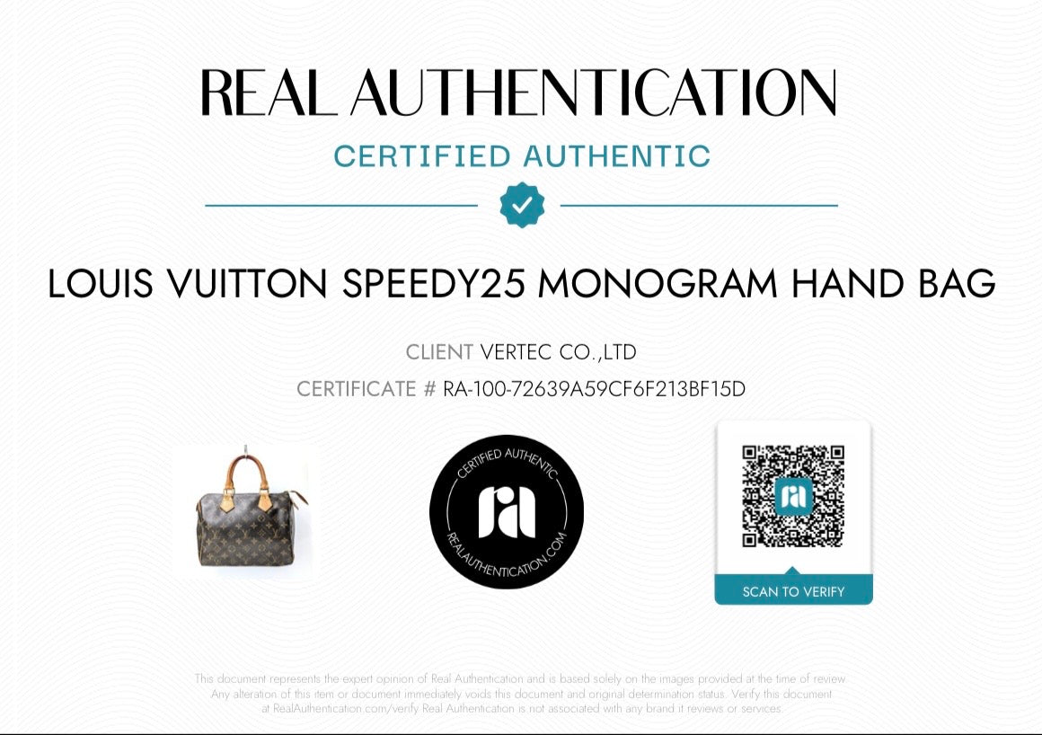 Louis Vuitton Speedy 25 Monogram Vintage 1999 Handbag