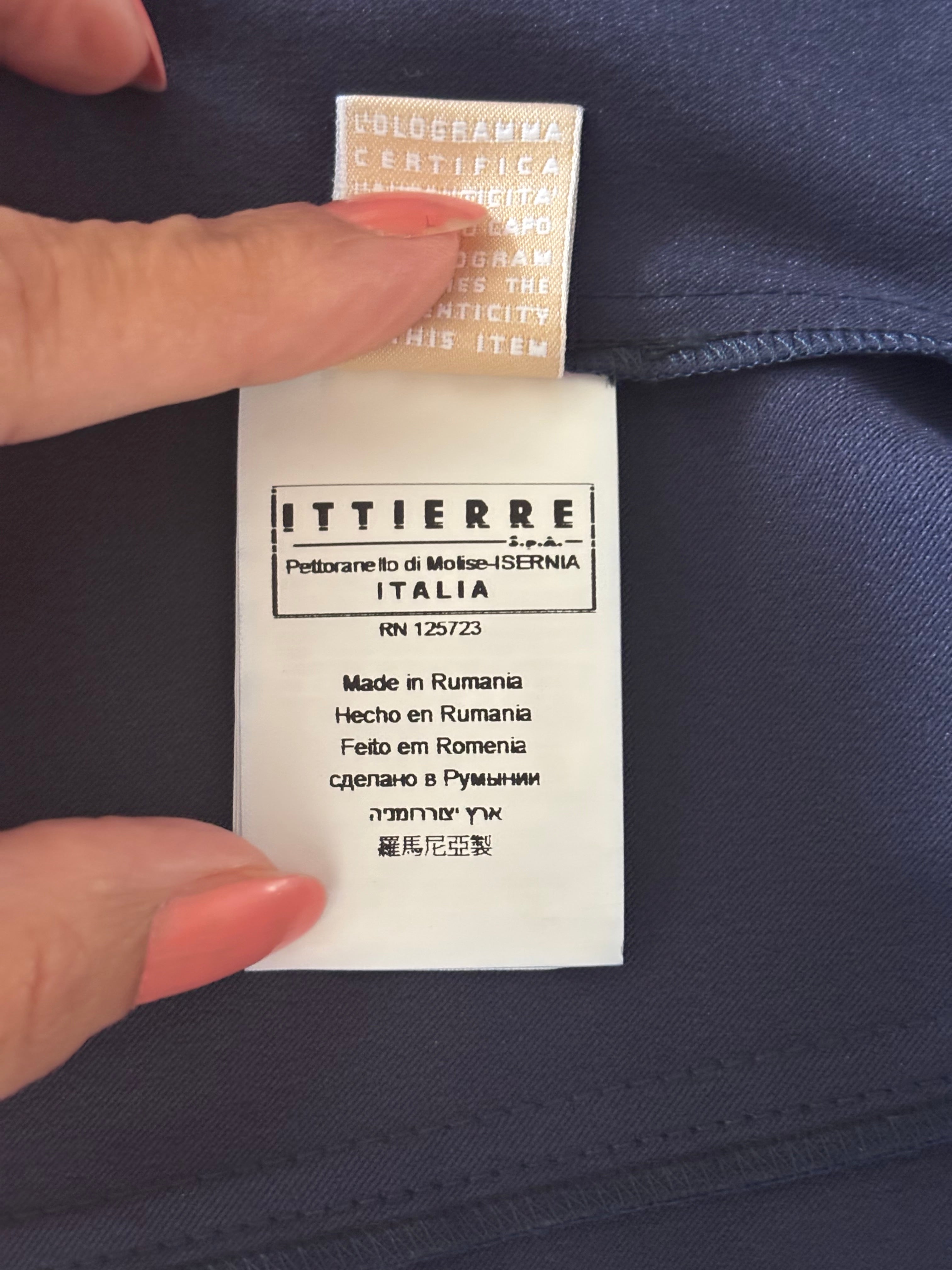 John Galliano Midnight Blue Satin Corset – Size IT 44 (Fits Medium)