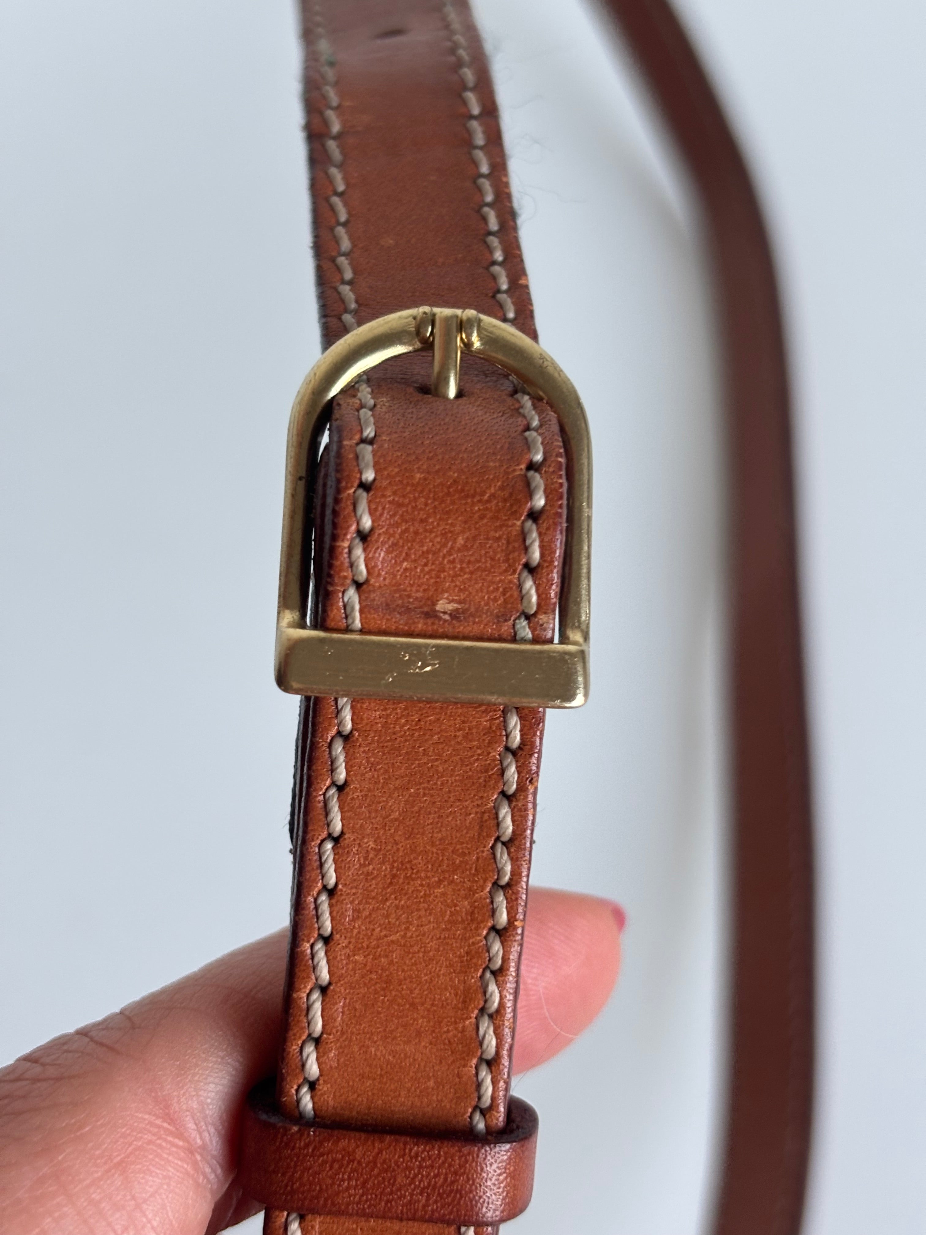 Celine Vintage 90s Brown Crossbody Bag