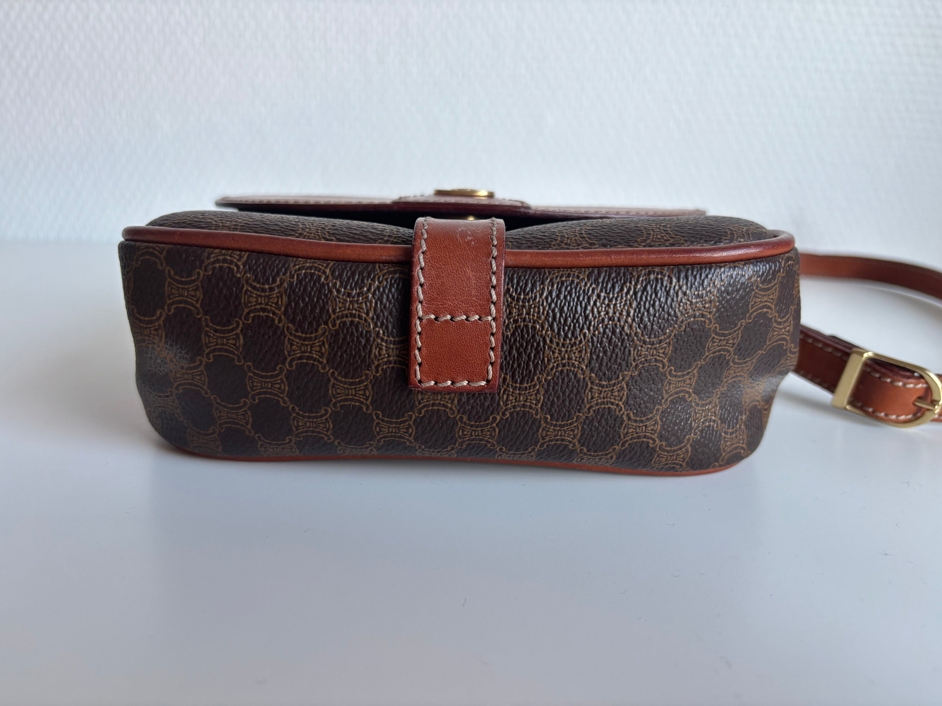 Celine Vintage 90s Brown Crossbody Bag