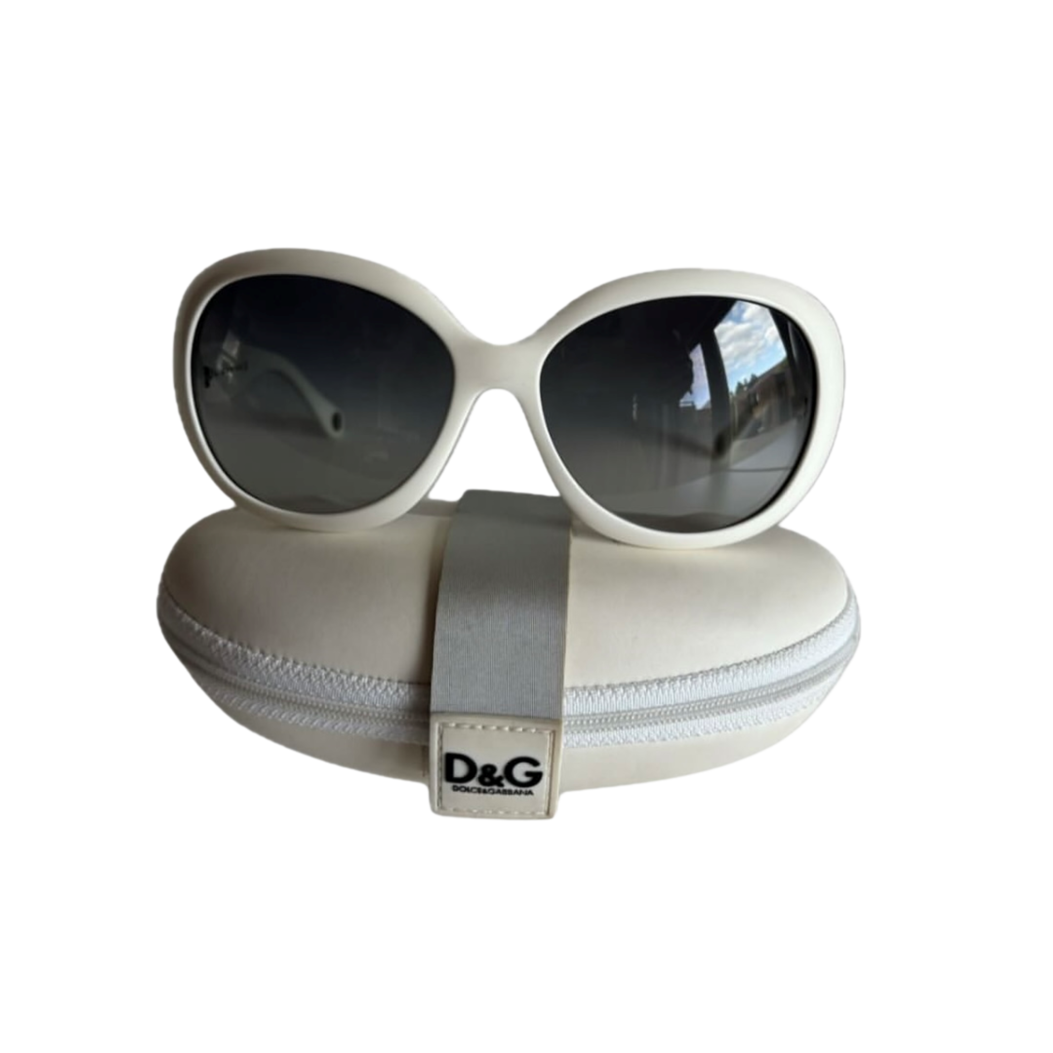 Dolce & Gabbana White Vintage Sunglasses – Iconic 90s Design