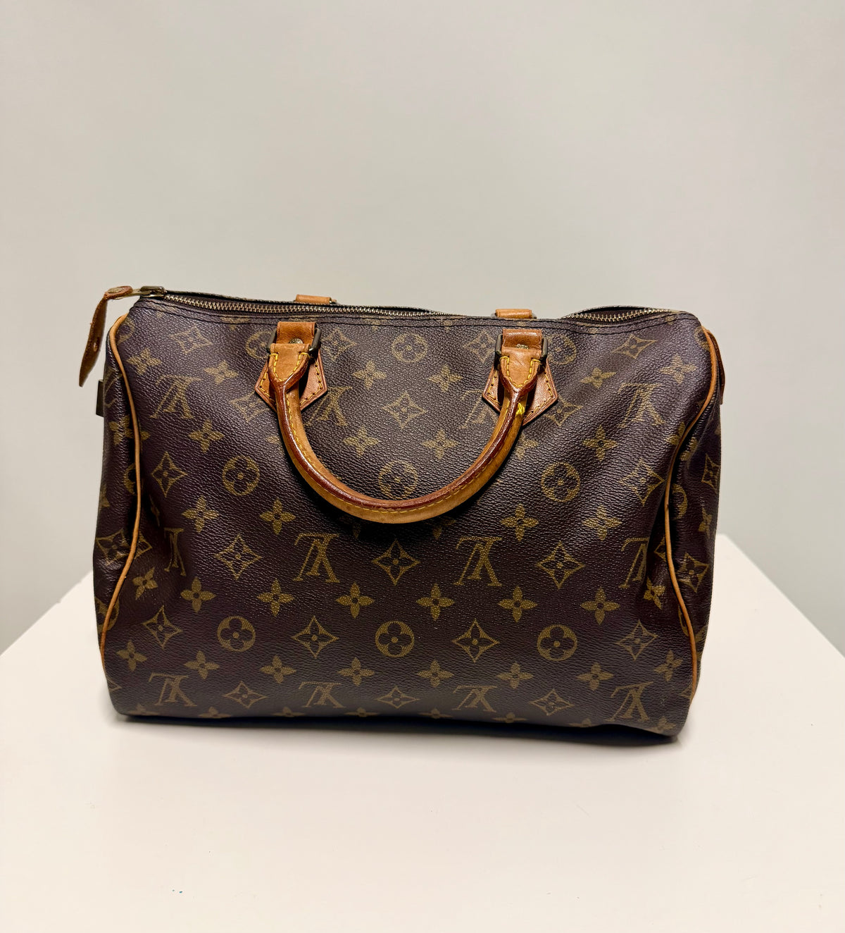Louis Vuitton Speedy 30 Monogram Vintage 1991 Handbag
