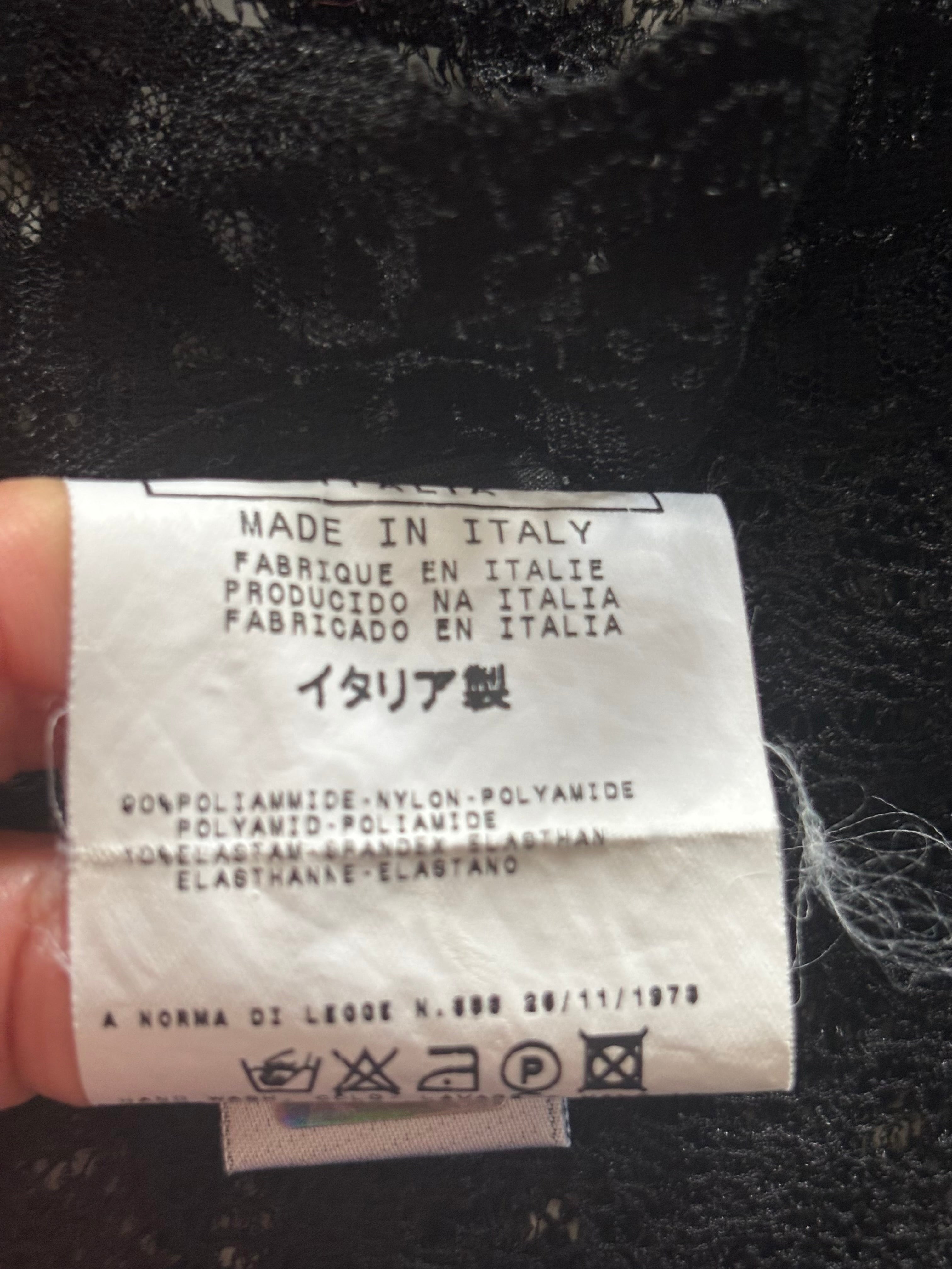 Dolce & Gabbana Vintage 90s Black Lace Top – Size IT 42 (EU M)