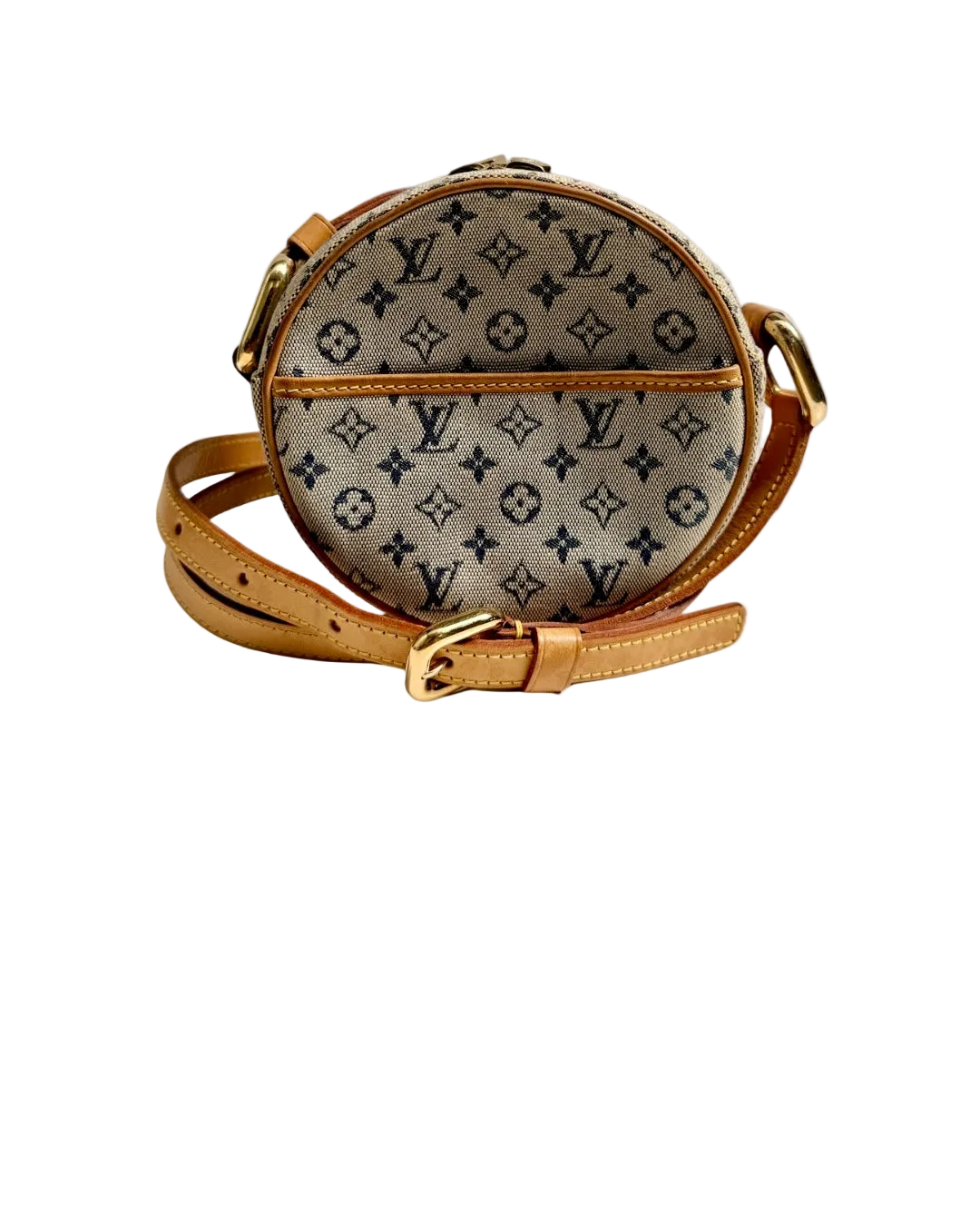 Louis Vuitton Jeanne PM Blue Mini Lin Round Crossbody Bag