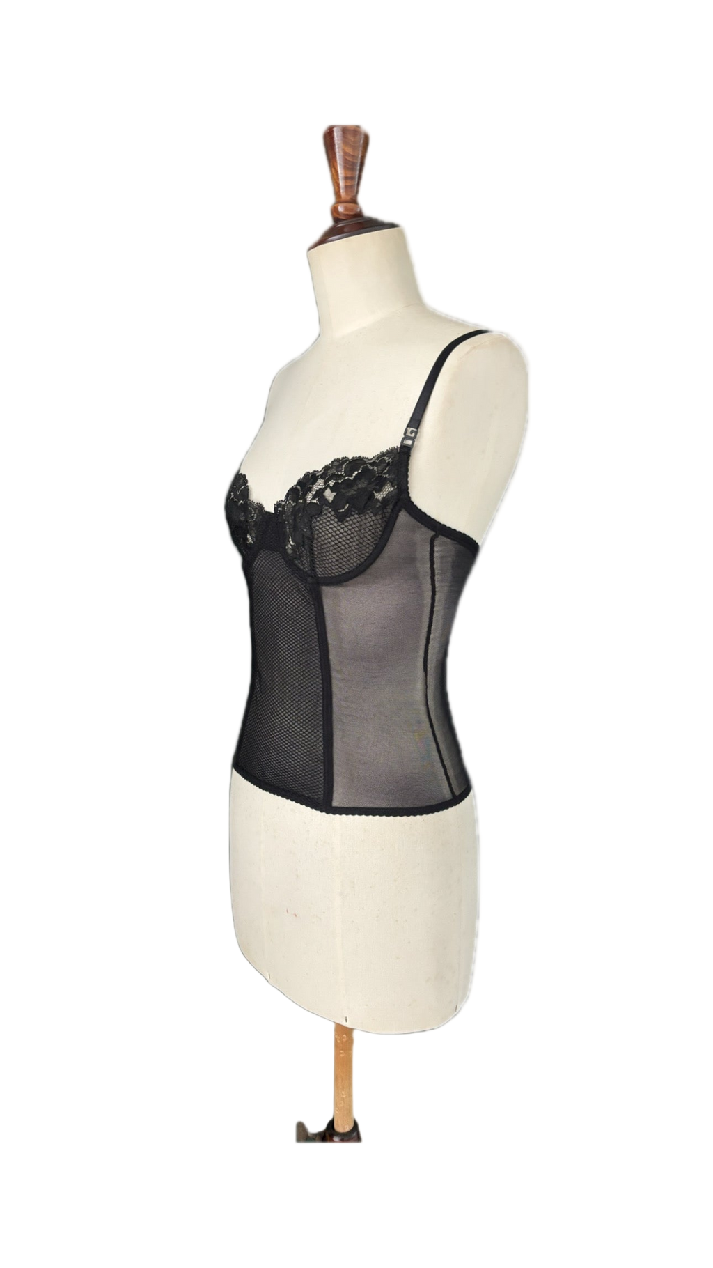 Dolce & Gabbana Black Corset Top – Size EU S (Cup B/C)