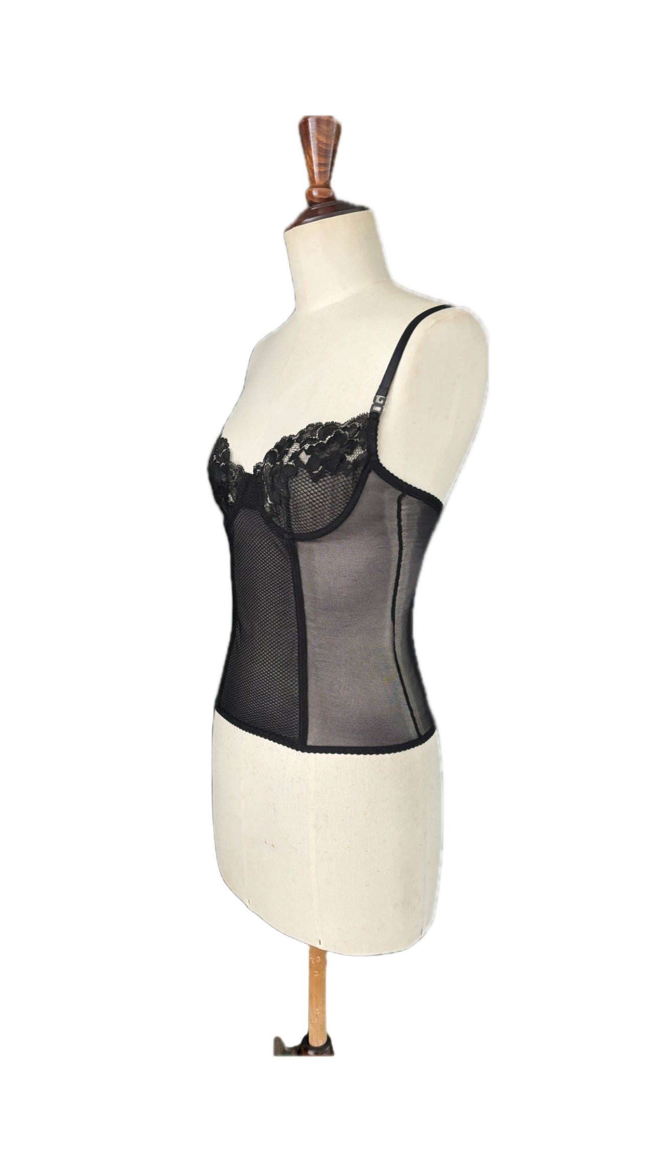 Dolce & Gabbana Black Corset Top – Size EU S (Cup B/C)