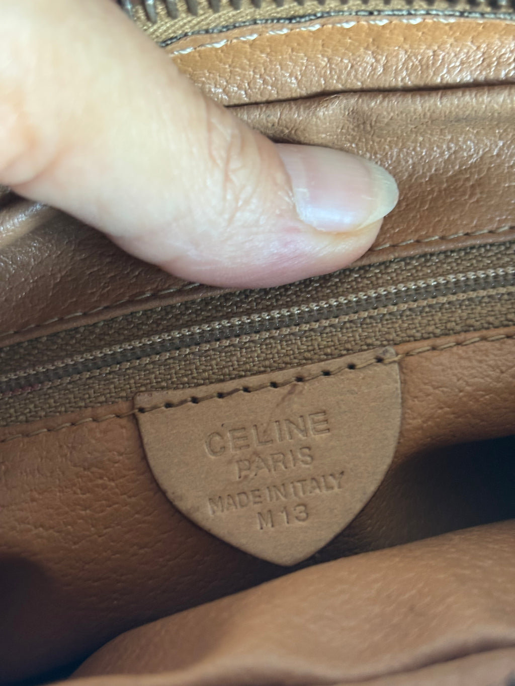 Celine Vintage Brown Canvas Crossbody bag