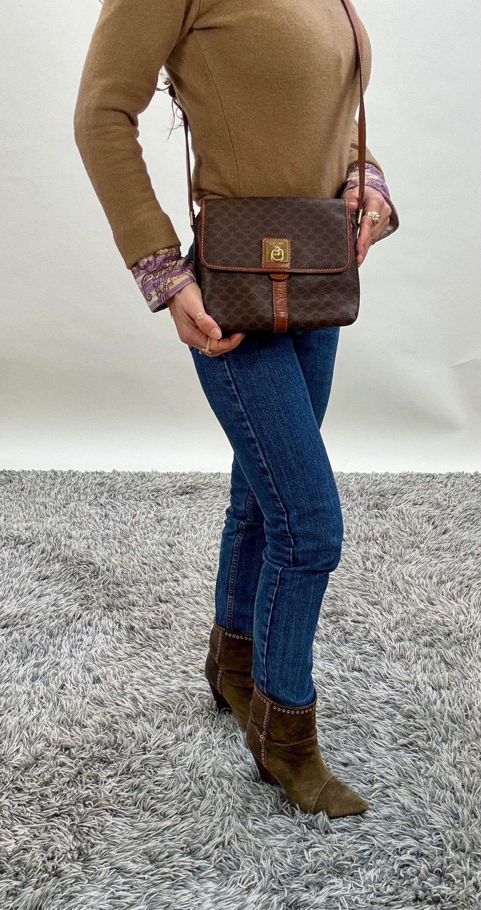 Celine Vintage 90’s Brown Crossbodybag