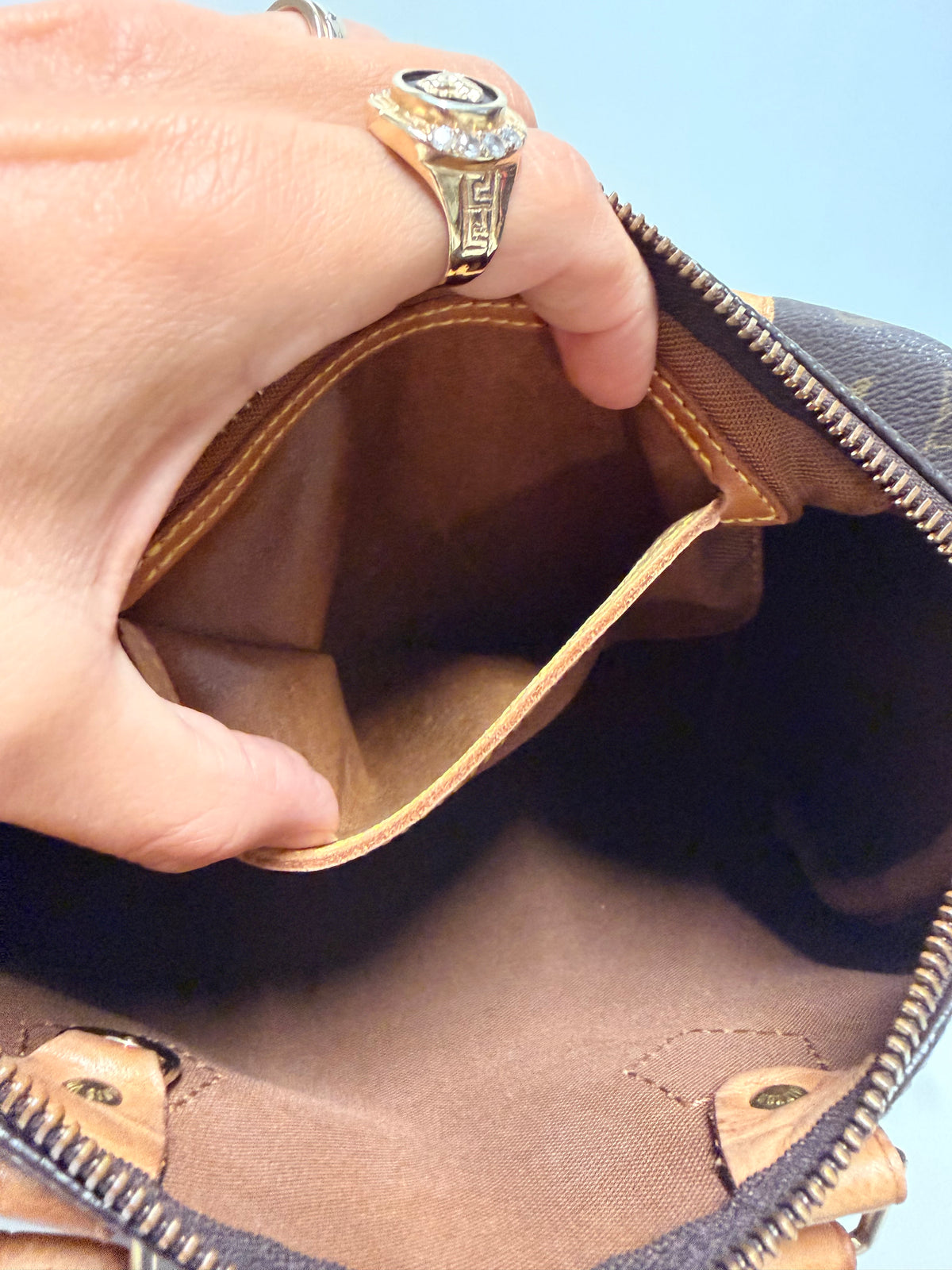 Louis Vuitton Speedy 25 Monogram Vintage 1999 Handbag