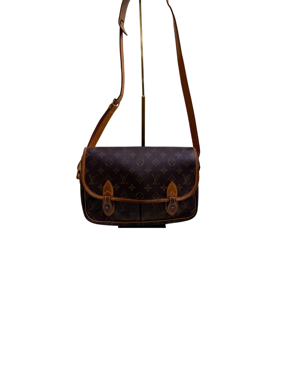 Louis Vuitton Gibecière MM Brown Monogram Crossbody Bag