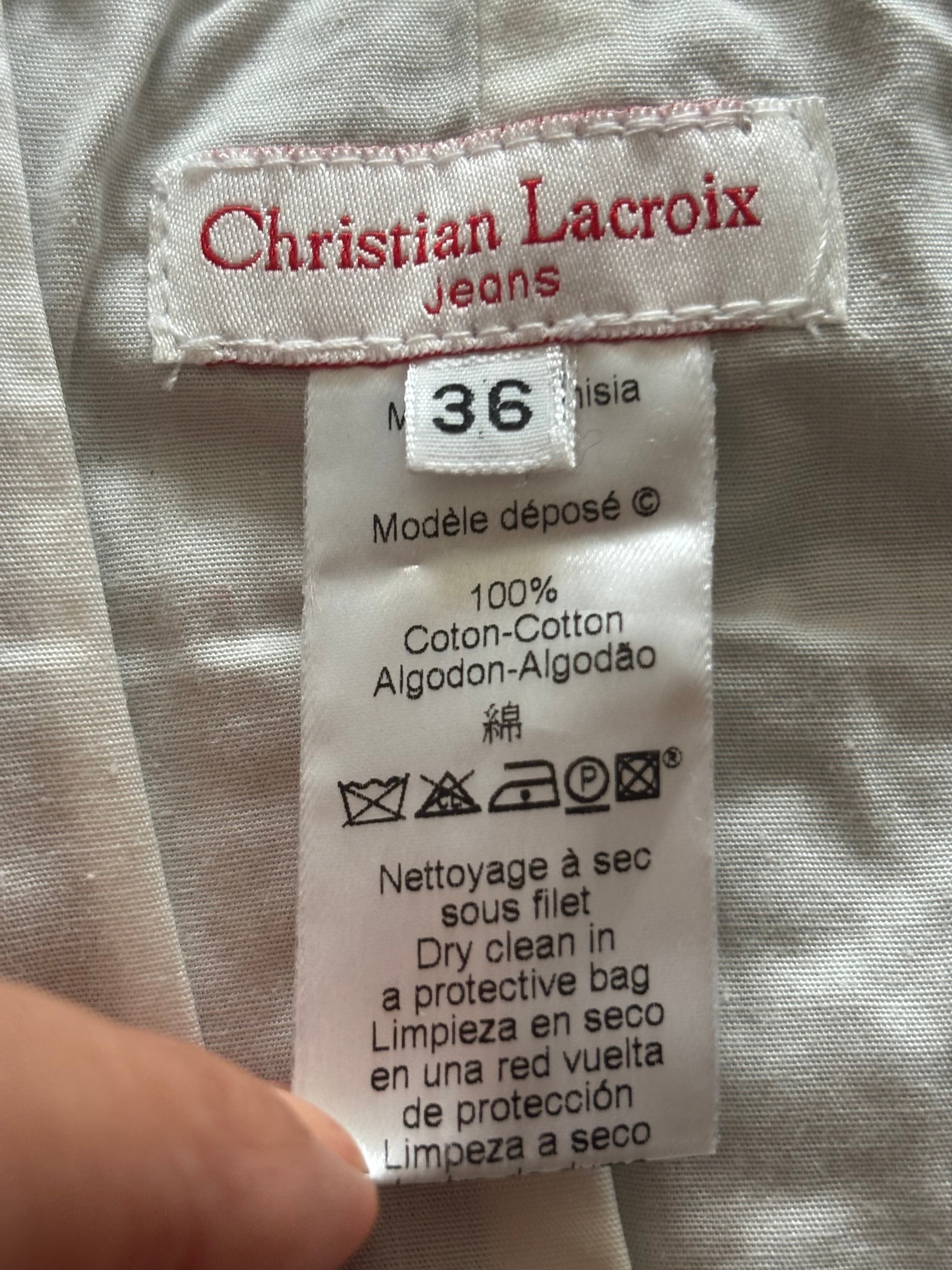 Christian Lacroix Vintage 90s Black Corset Top - Size FR 36/ EU 34