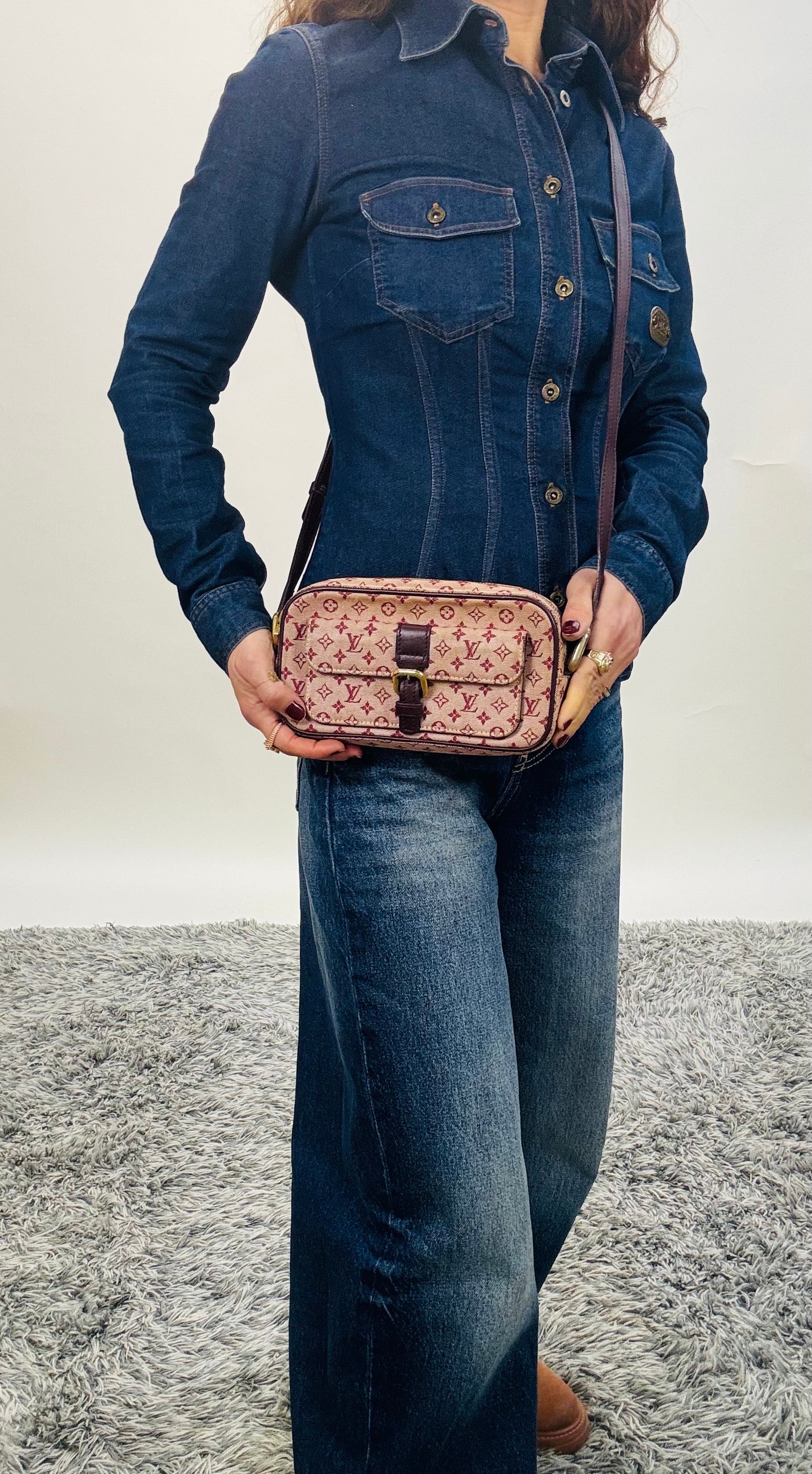 Louis Vuitton Juliette MM Bordeaux Monogram Crossbody Bag