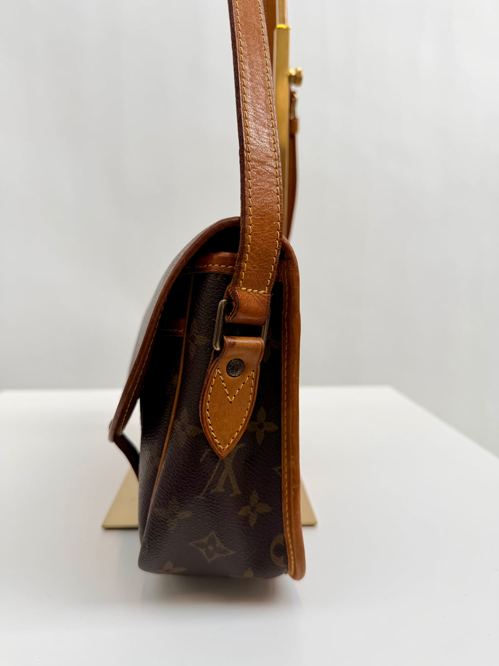 Louis Vuitton Gibecière MM Brown Monogram Crossbody Bag