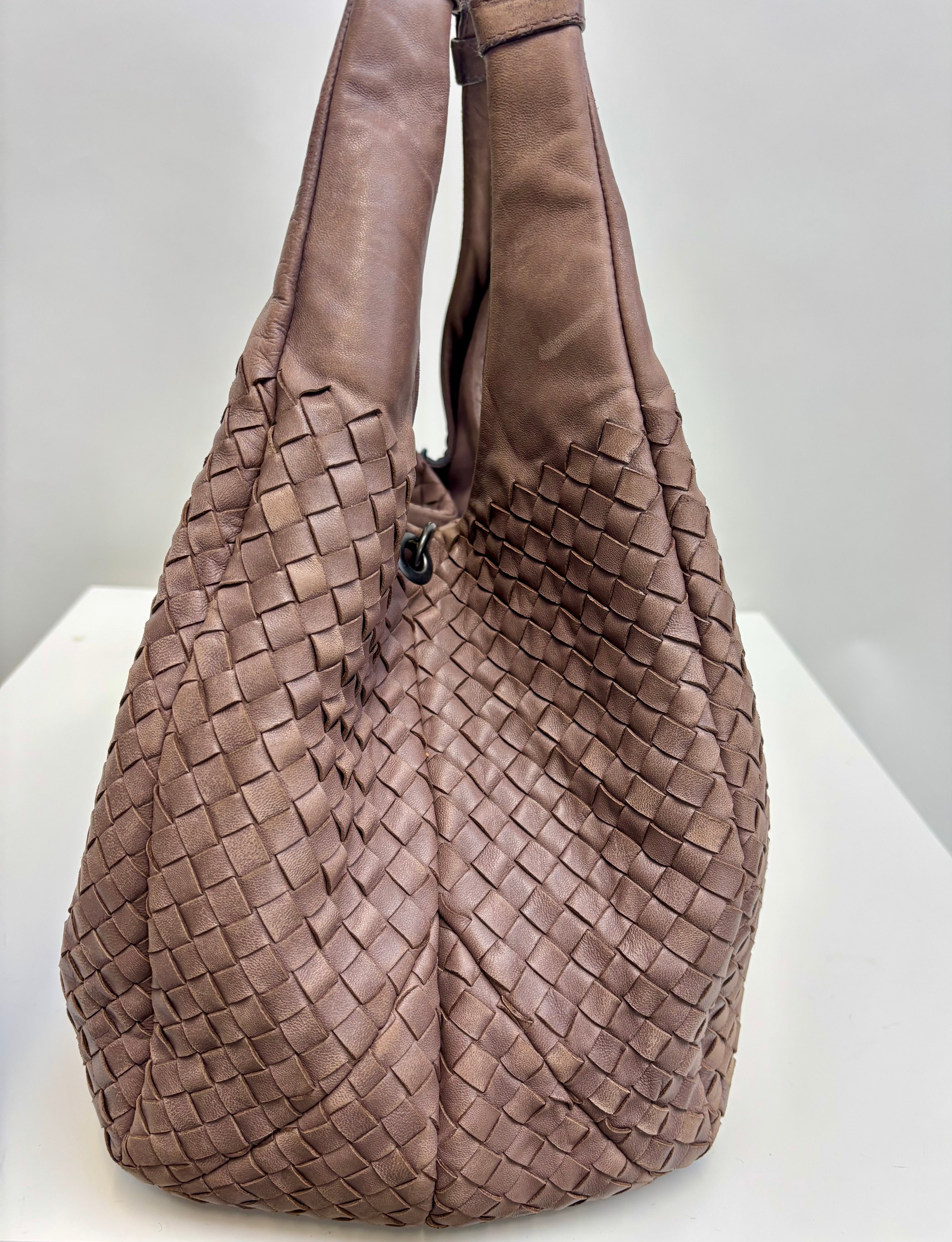 Bottega Veneta Hobo Bag Light Brown Leather