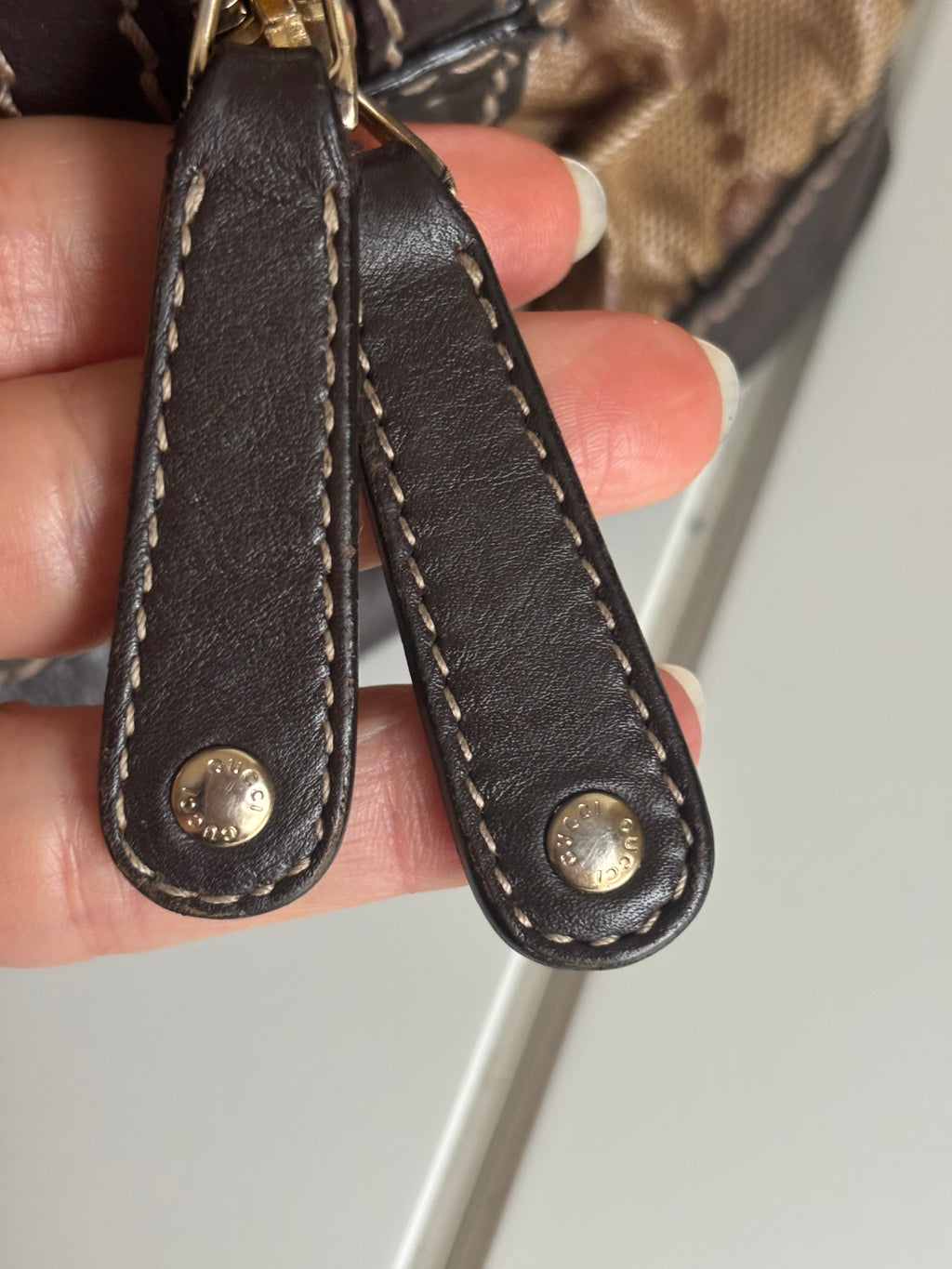 Gucci Vintage 90s Brown Handbag