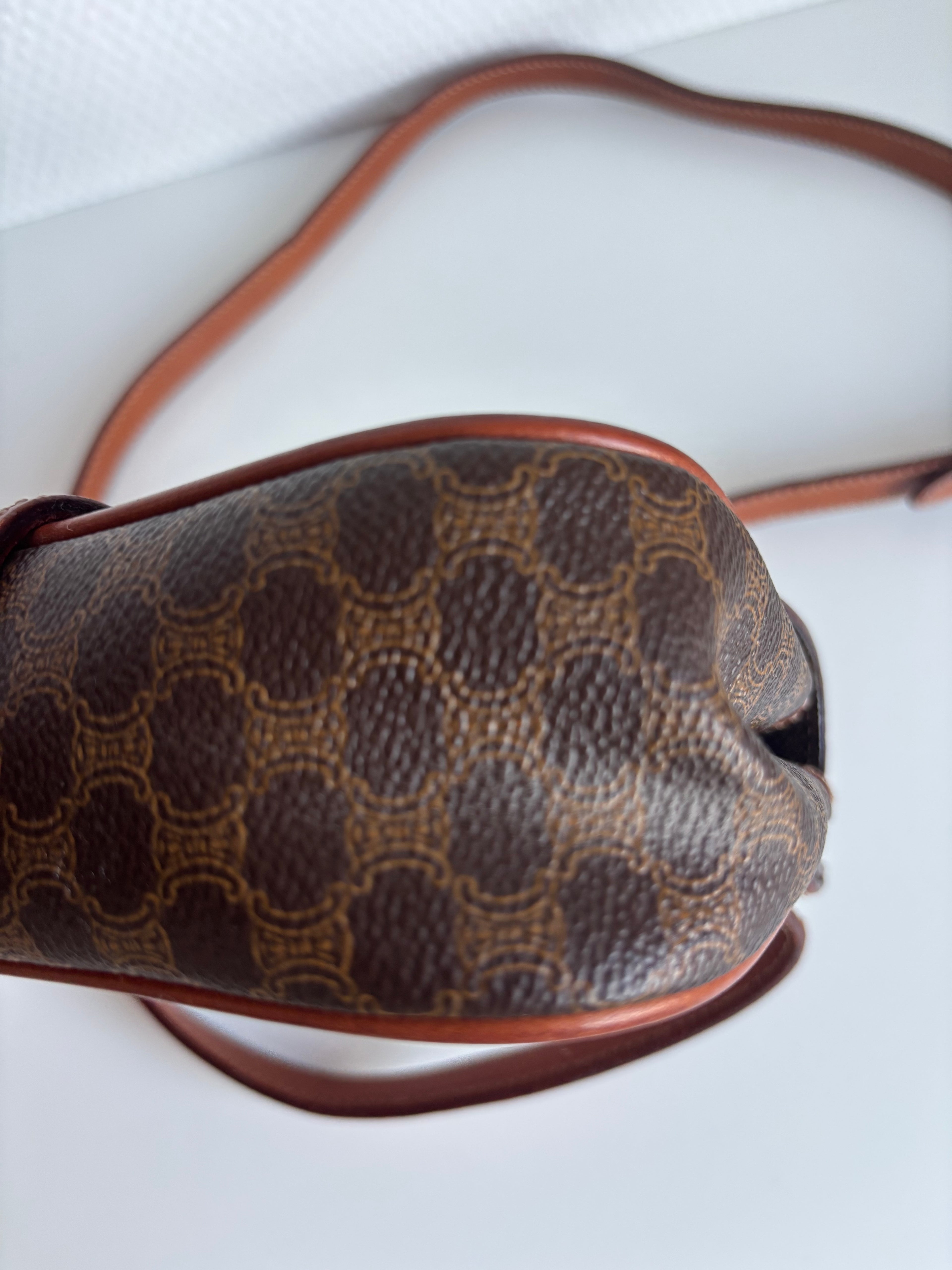 Celine Vintage 90s Brown Crossbody Bag