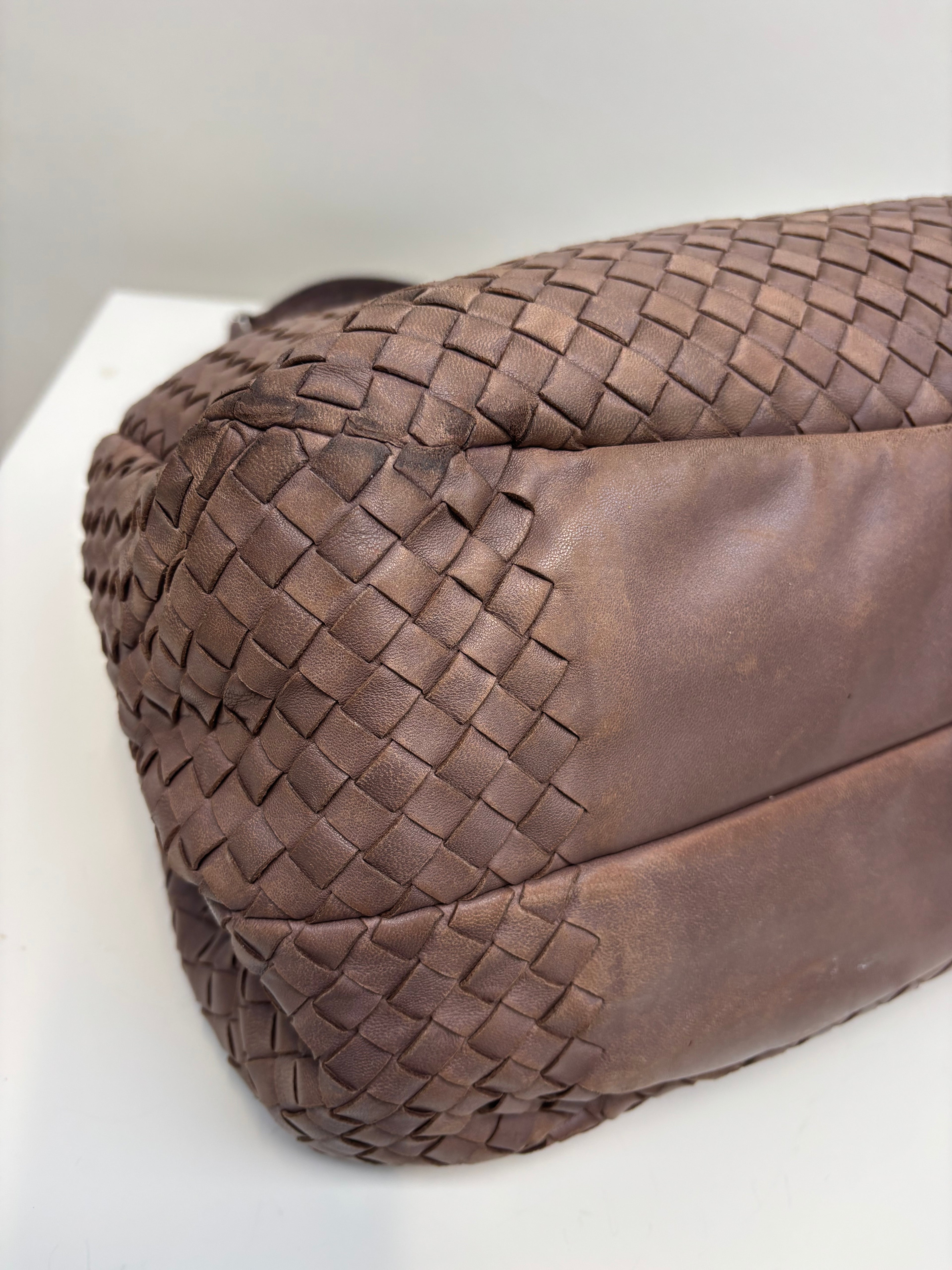 Bottega Veneta Hobo Bag Light Brown Leather