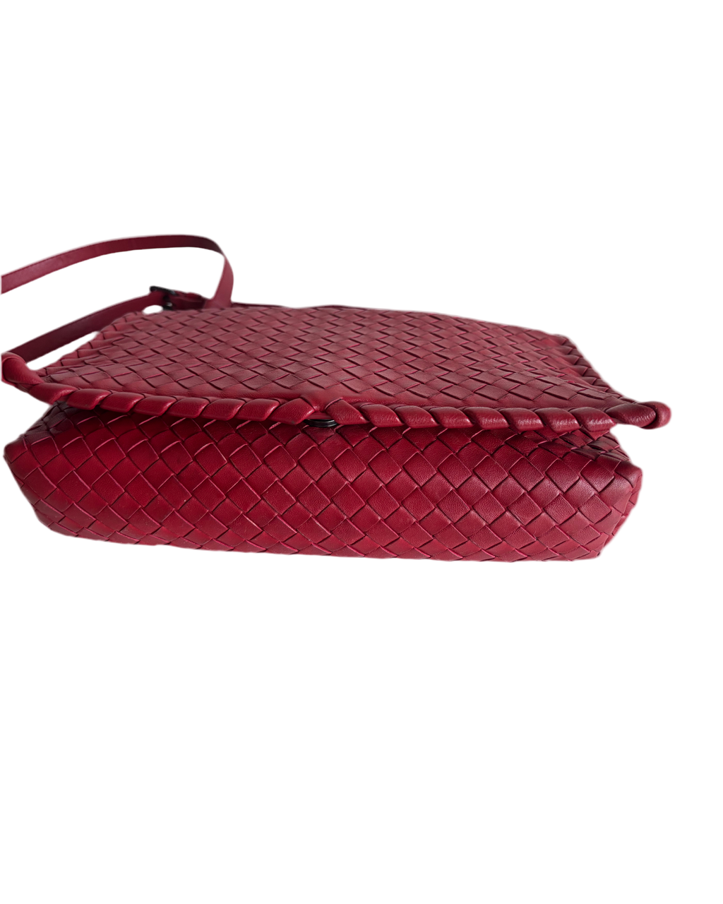 Bottega Veneta red leather shoulderbag