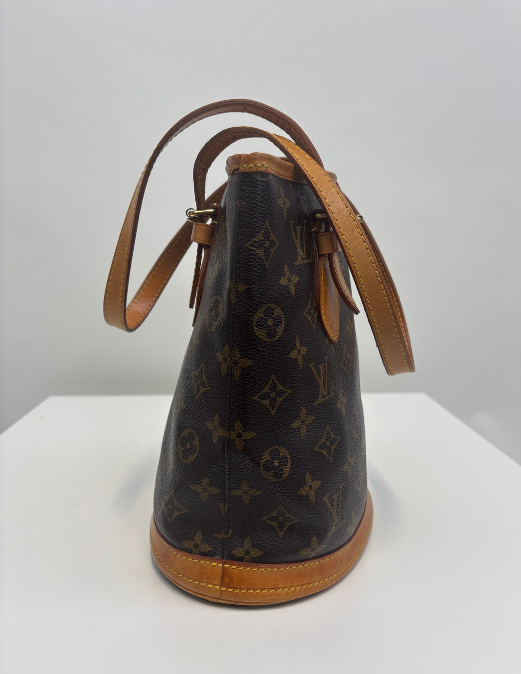 Louis Vuitton Tote Bag Bucket PM Brown Monogram
