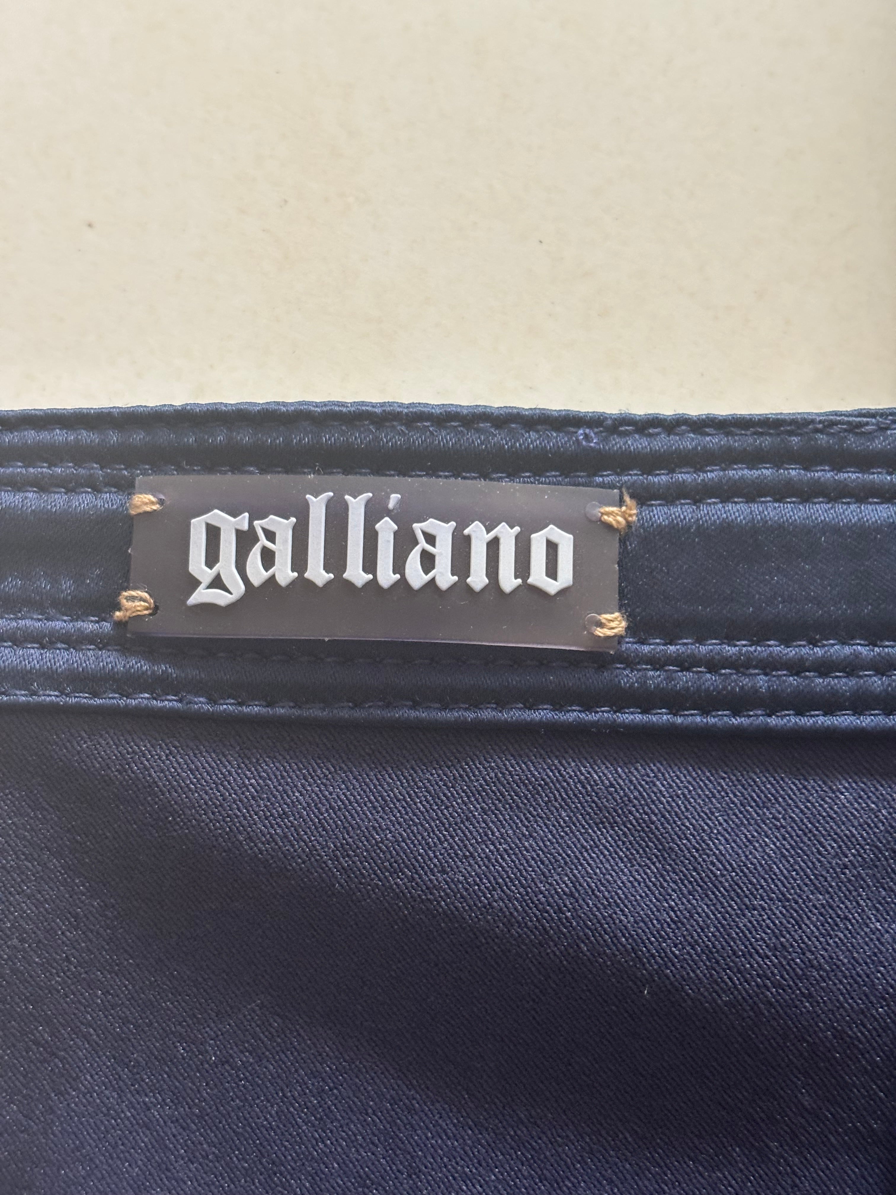 John Galliano Midnight Blue Satin Corset – Size IT 44 (Fits Medium)