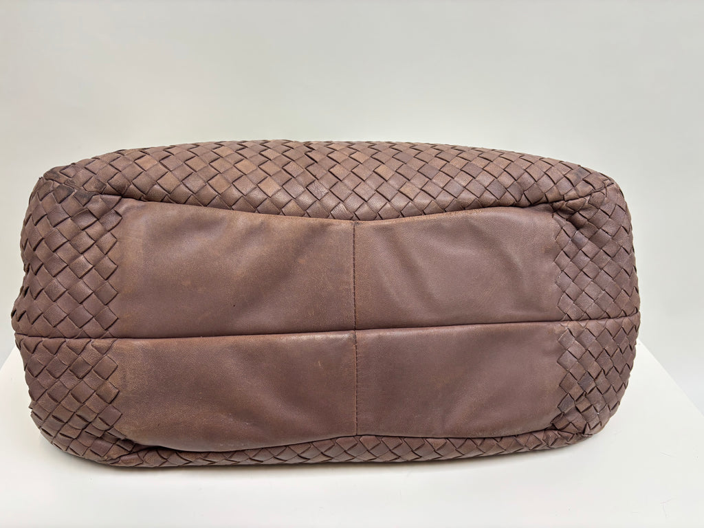 Bottega Veneta Hobo Bag Light Brown Leather