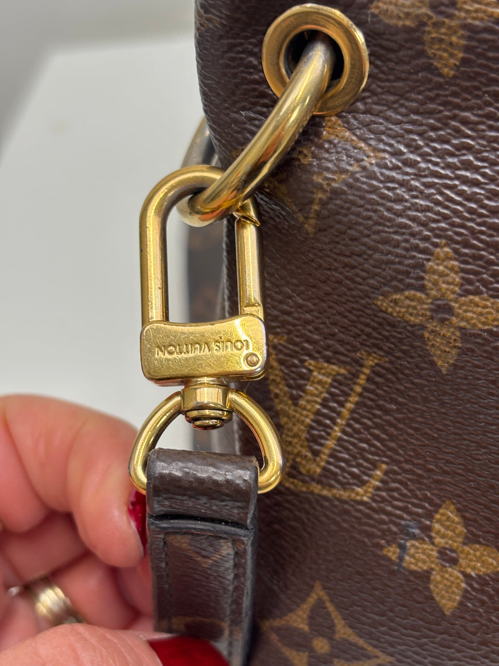 Louis Vuitton Pallas BB Burgundy/ Brown Monogram Crossbody Bag