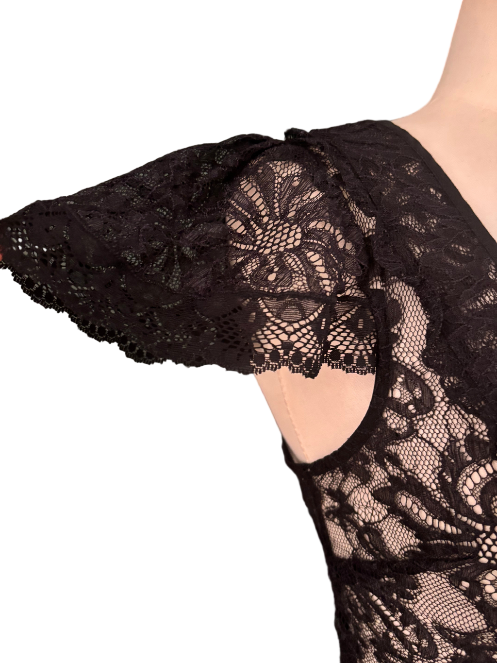 Dolce & Gabbana Vintage 90s Black Lace Top – Size IT 40 (Fits S–M)