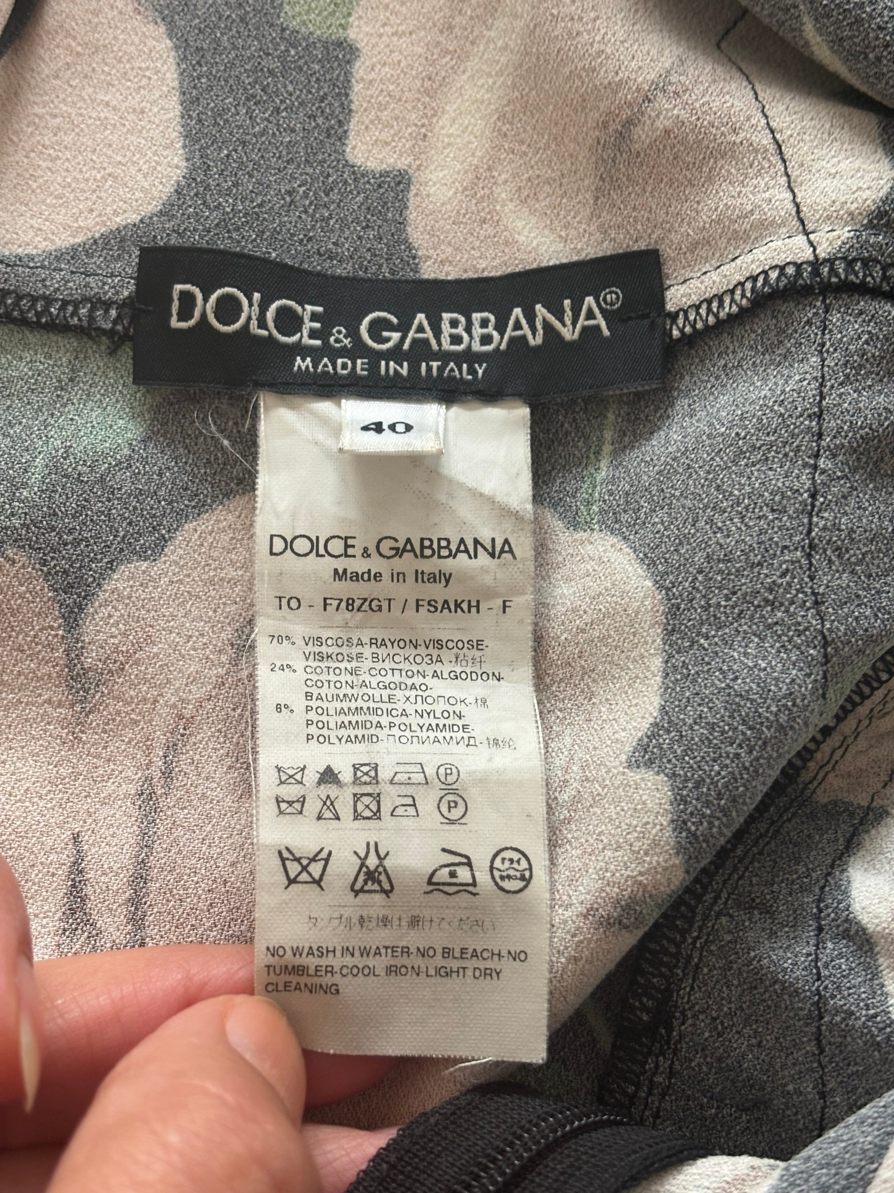 Dolce & Gabbana Black Floral Lace Top - Size S/M