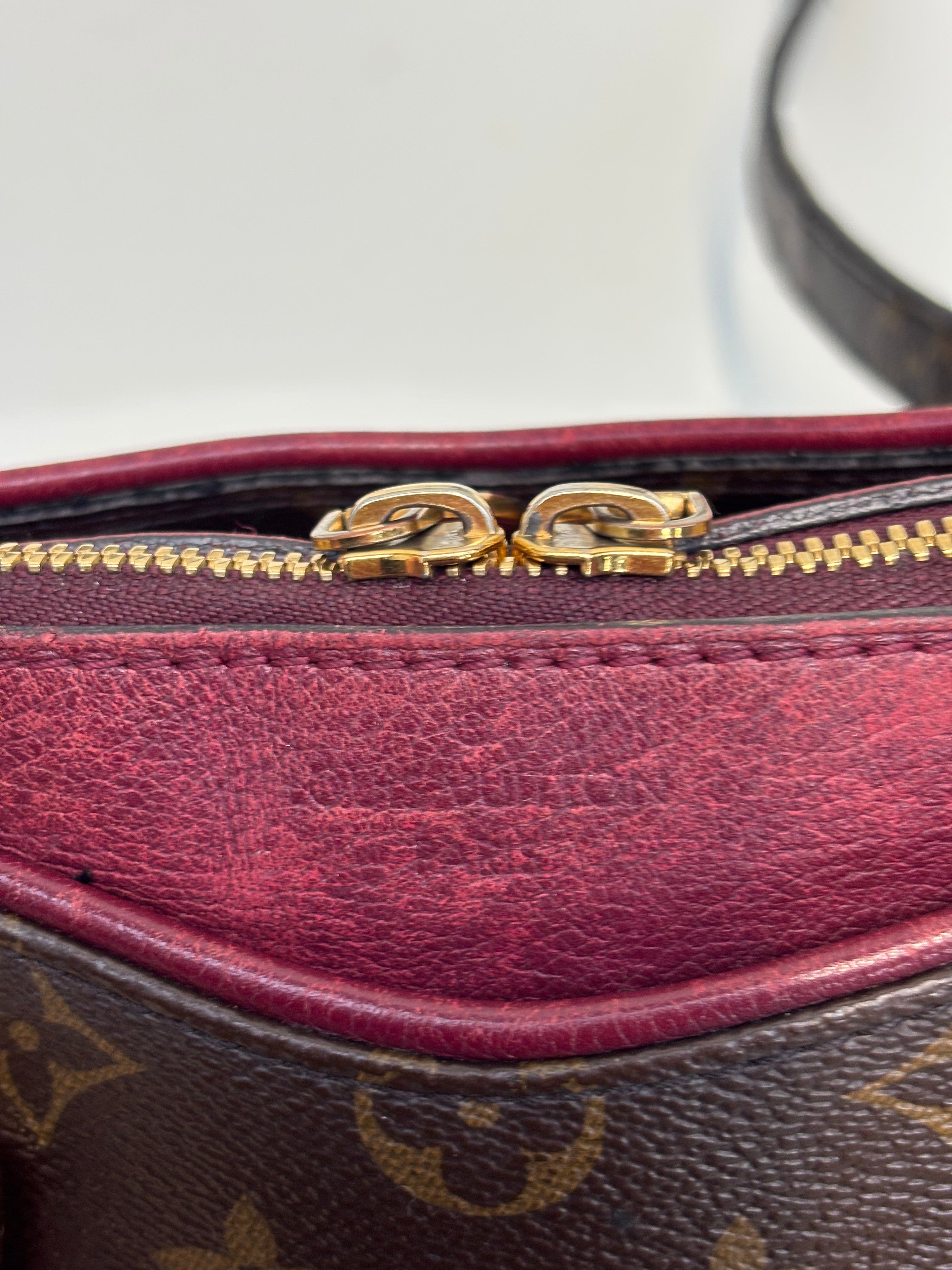 Louis Vuitton Pallas BB Burgundy/ Brown Monogram Crossbody Bag