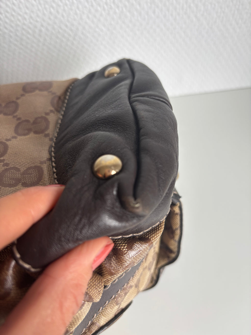 Gucci Vintage 90s Brown Handbag