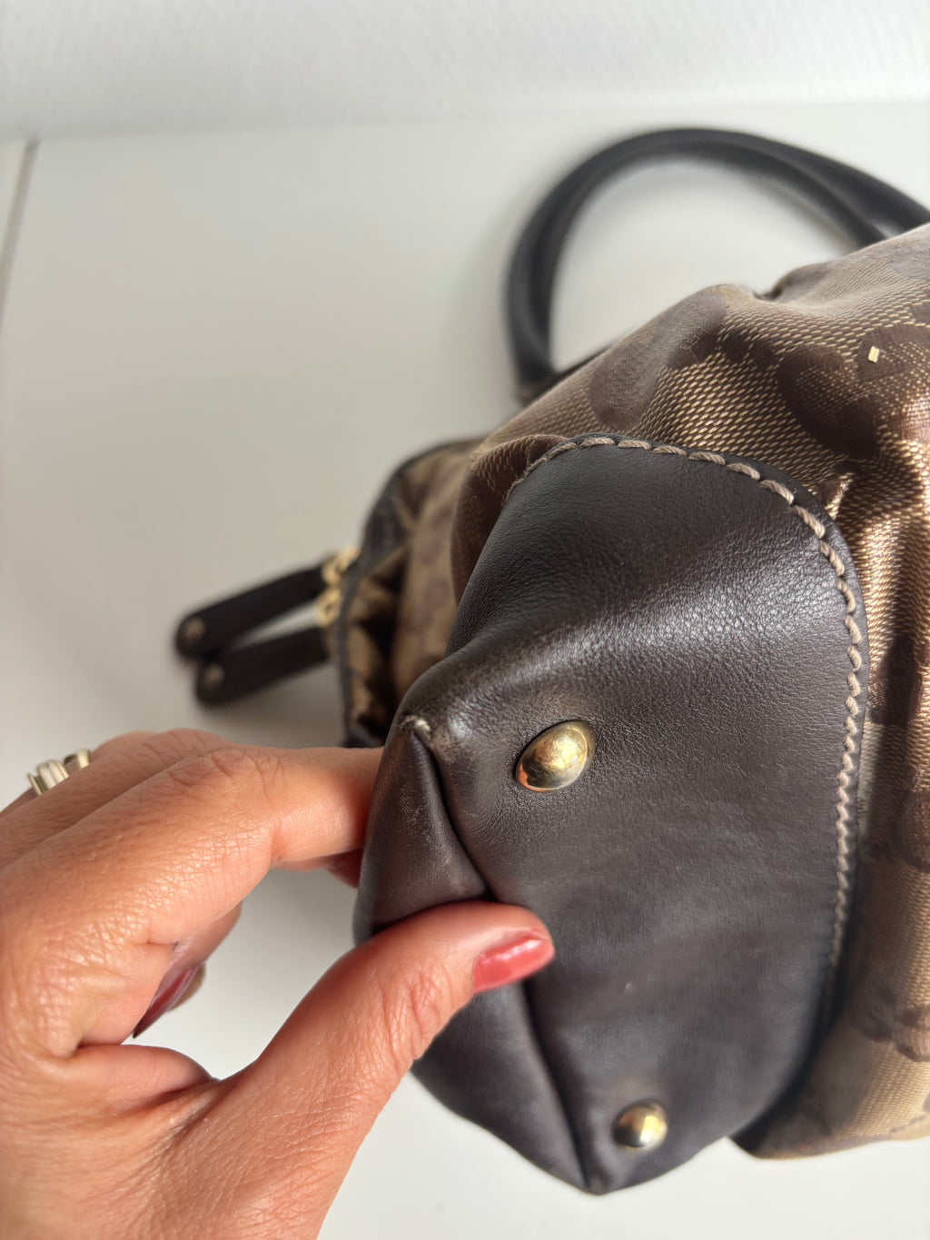 Gucci Vintage 90s Brown Handbag