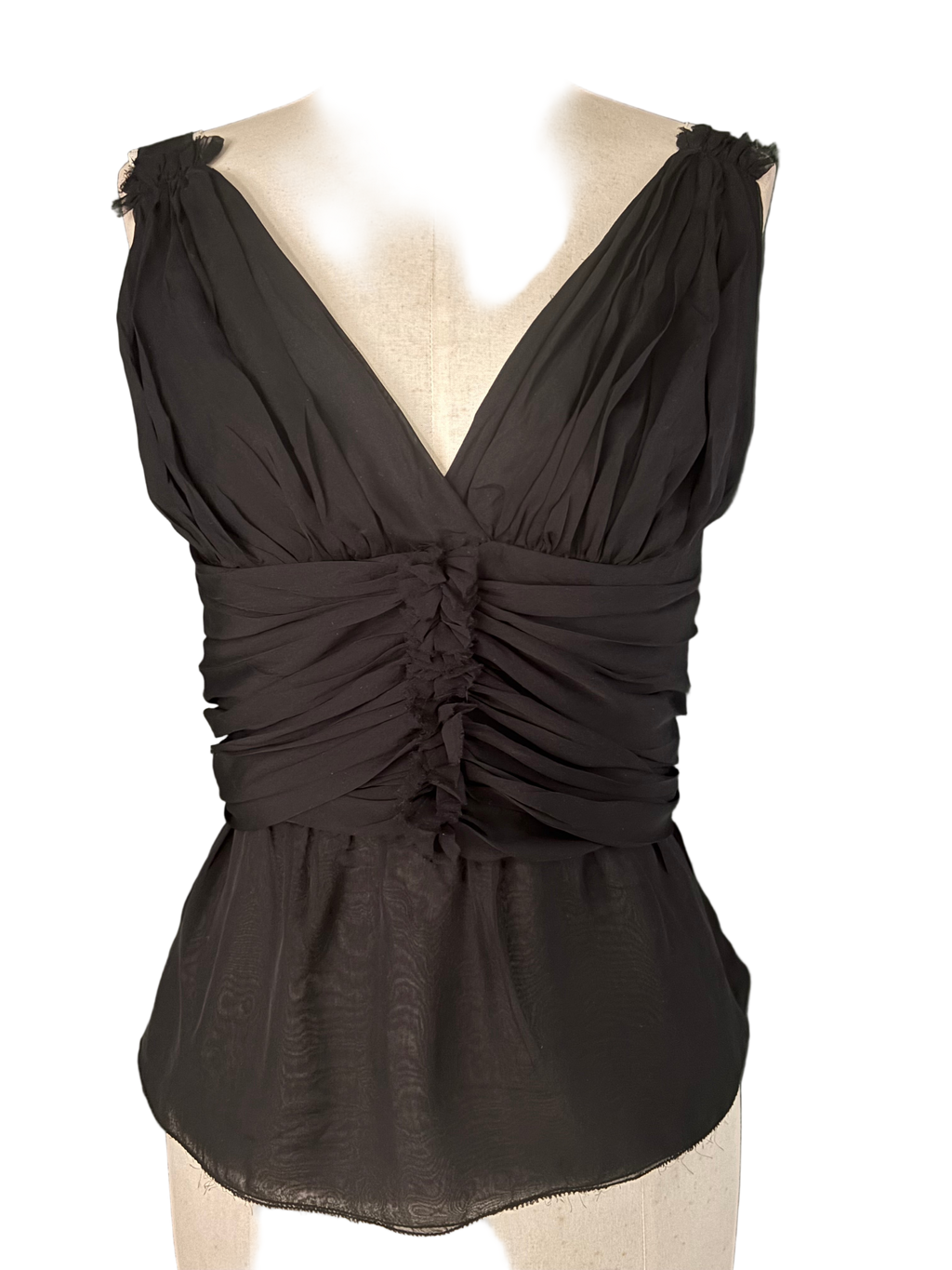 Dolce & Gabbana Tailored Silk Top - Size IT44/ EU M