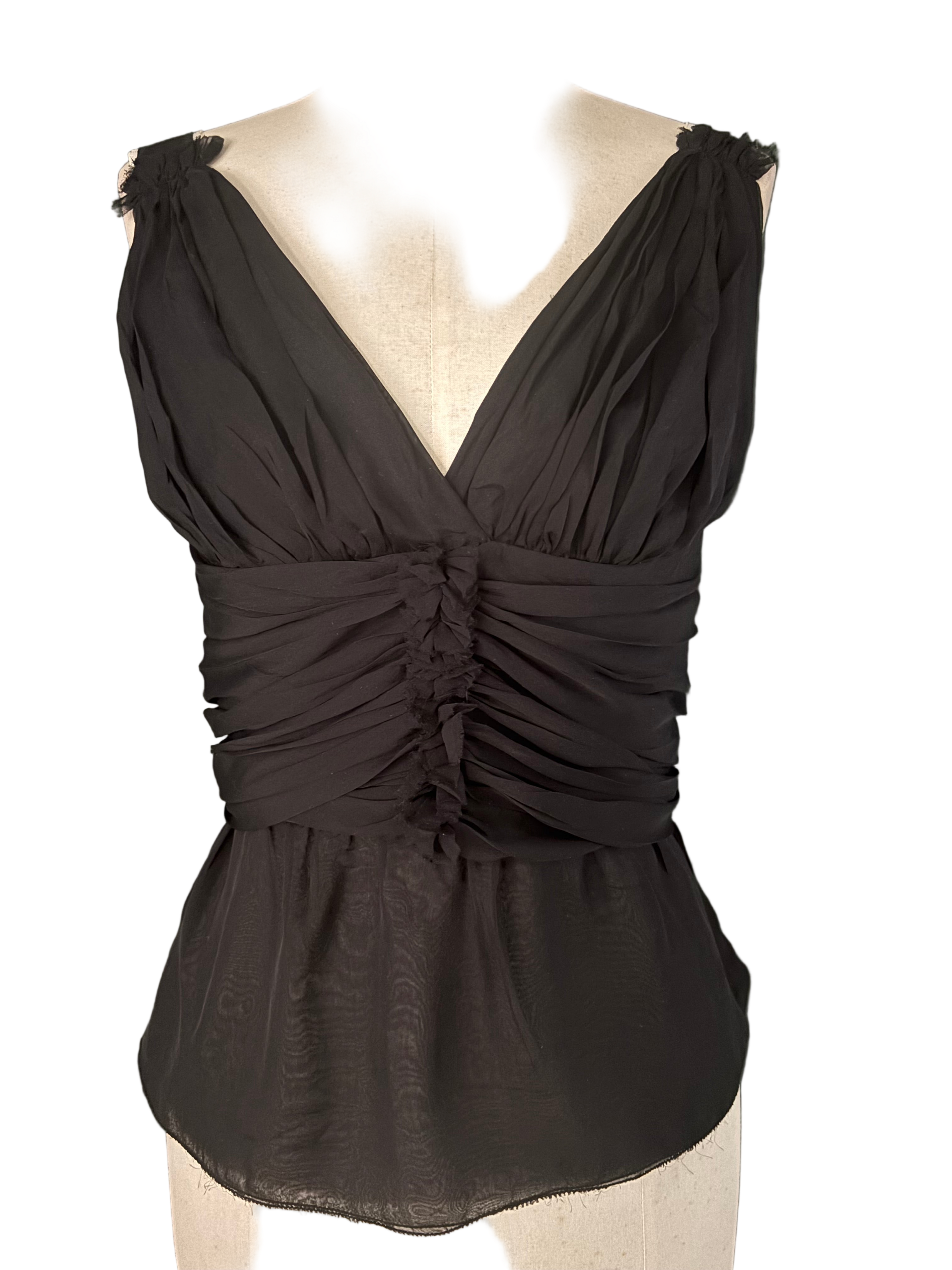 Dolce & Gabbana Tailored Silk Top - Size IT44/ EU M