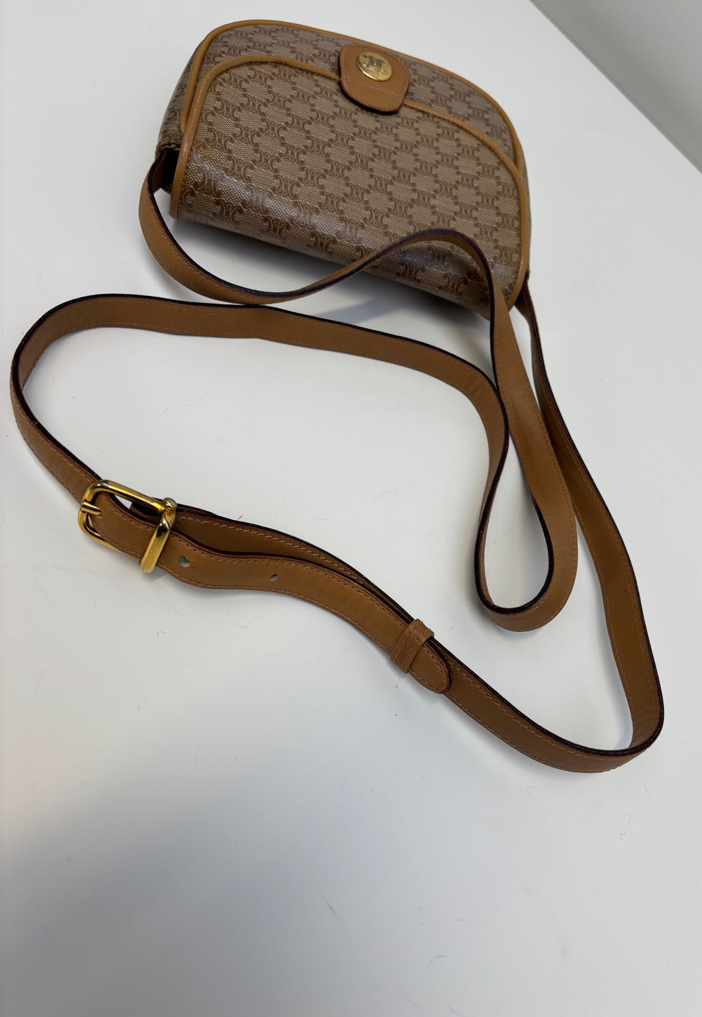 Celine Vintage 90,s Beige Crossbody Bag