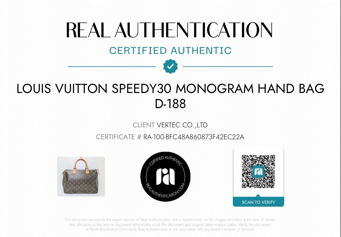 Louis Vuitton Speedy 30 Monogram Vintage 1991 Handbag