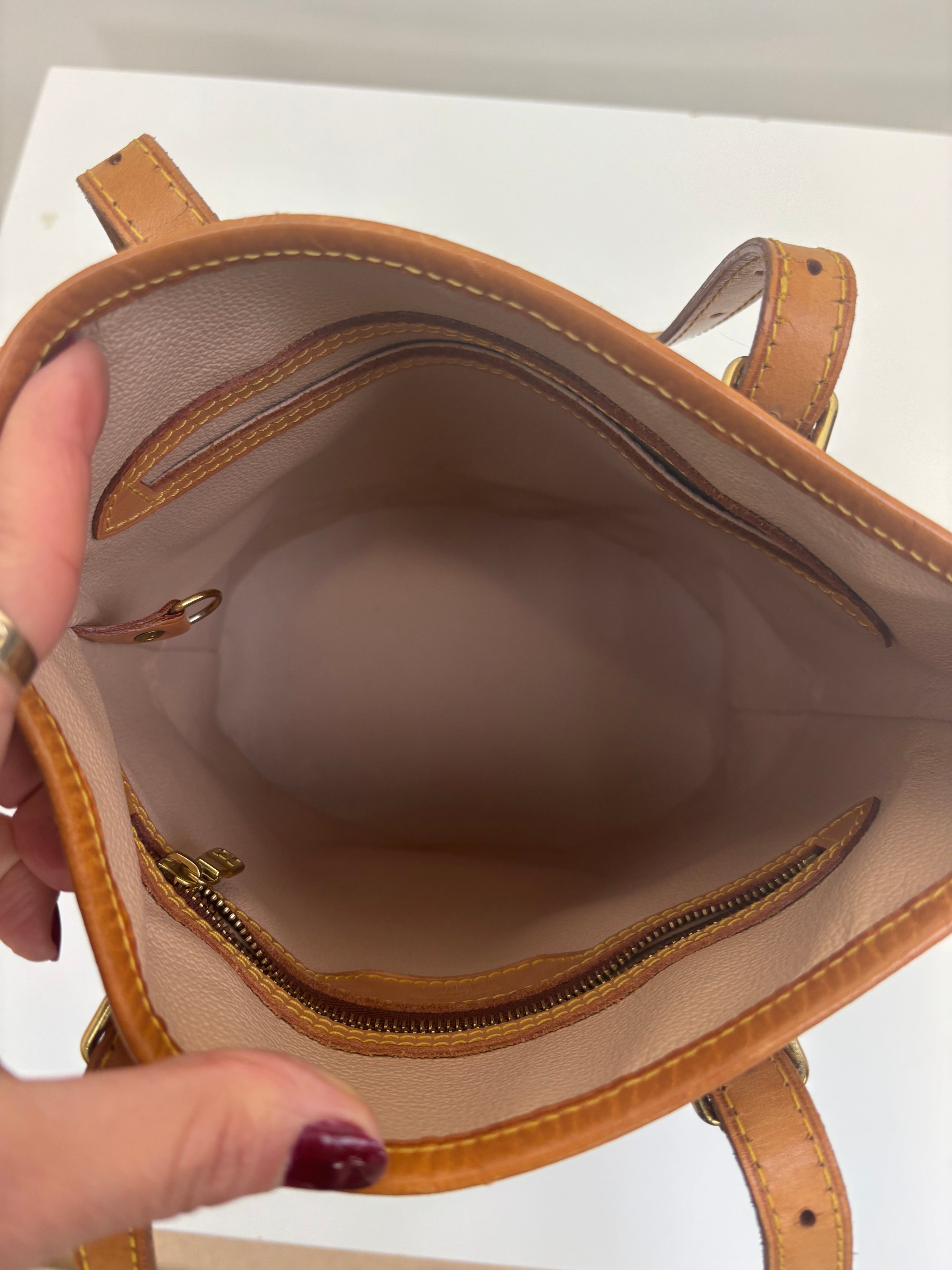 Louis Vuitton Tote Bag Bucket PM Brown Monogram