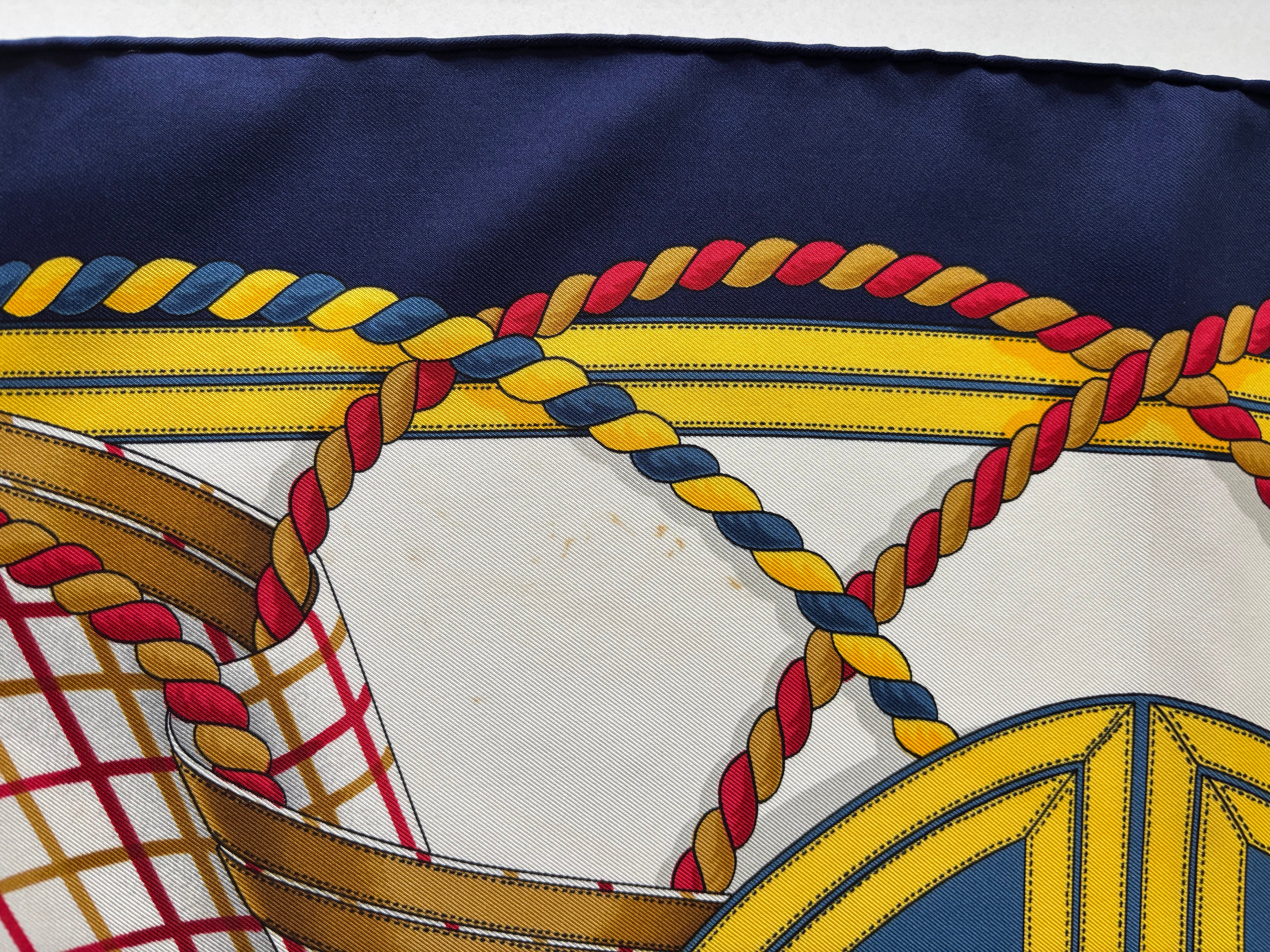 Hermes Vintage Silk Sjaal 90x90cm