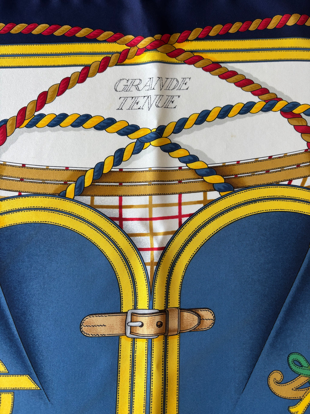 Hermes Vintage Silk Sjaal 90x90cm