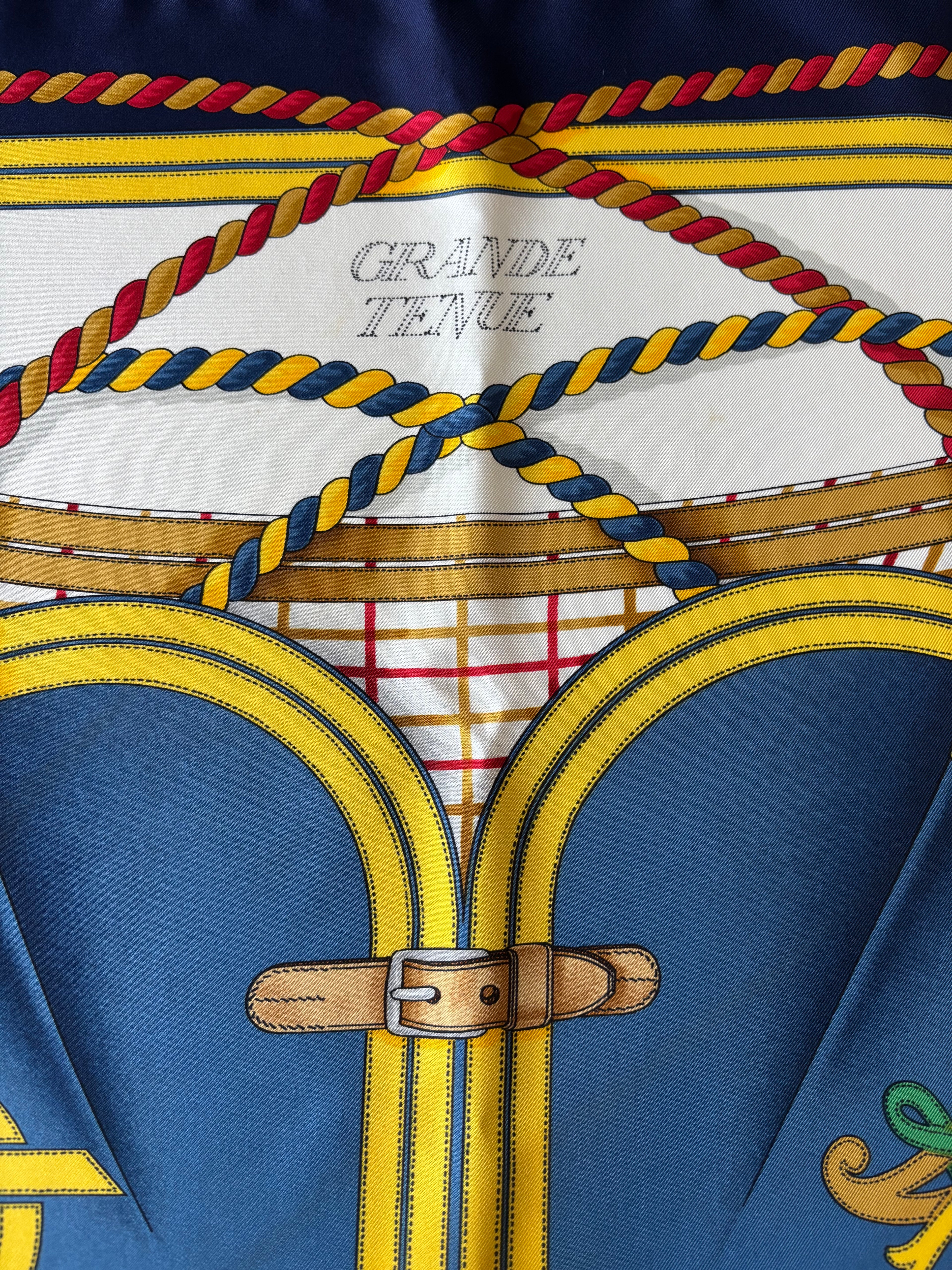 Hermes Vintage Silk Sjaal 90x90cm