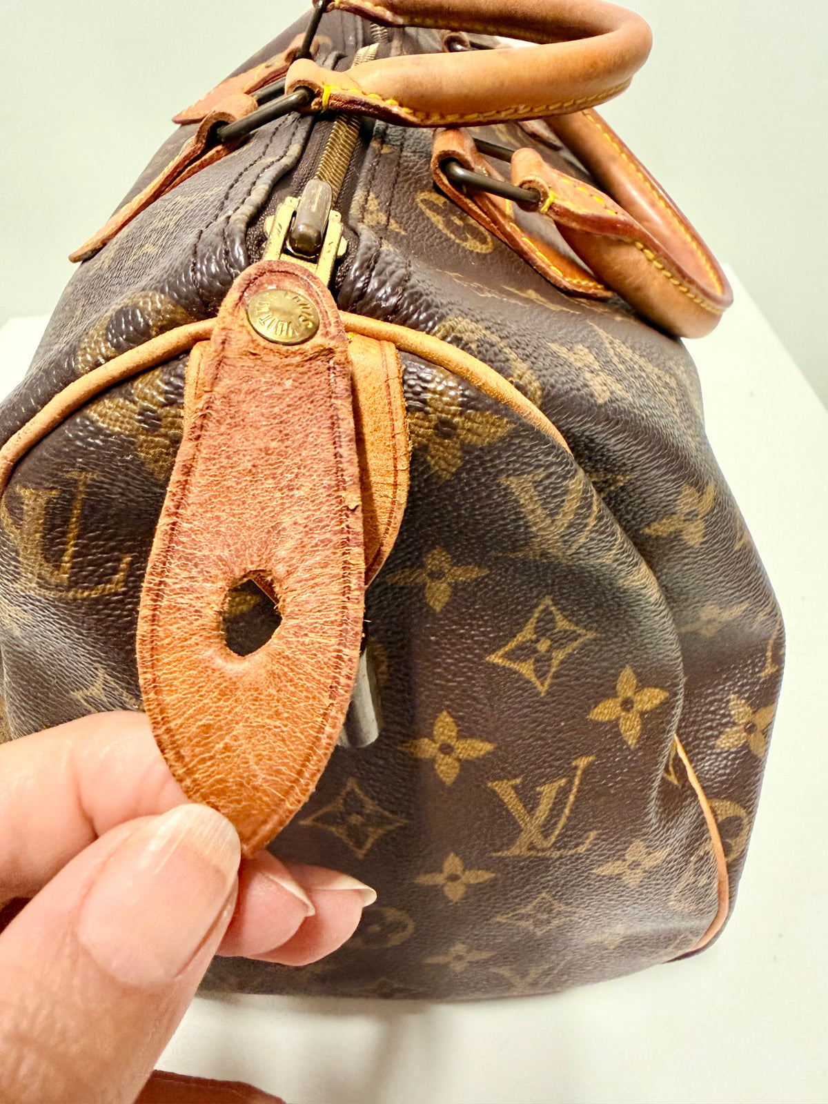 Louis Vuitton Speedy 30 Monogram Vintage 1991 Handbag