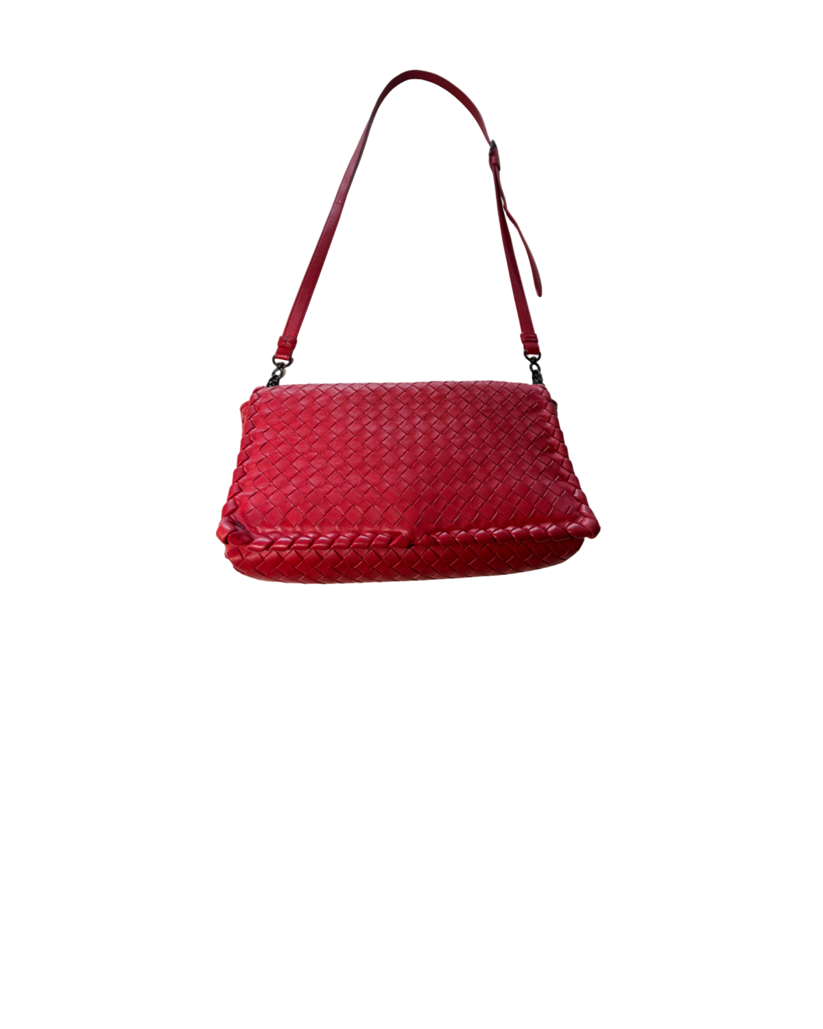 Bottega Veneta red leather shoulderbag