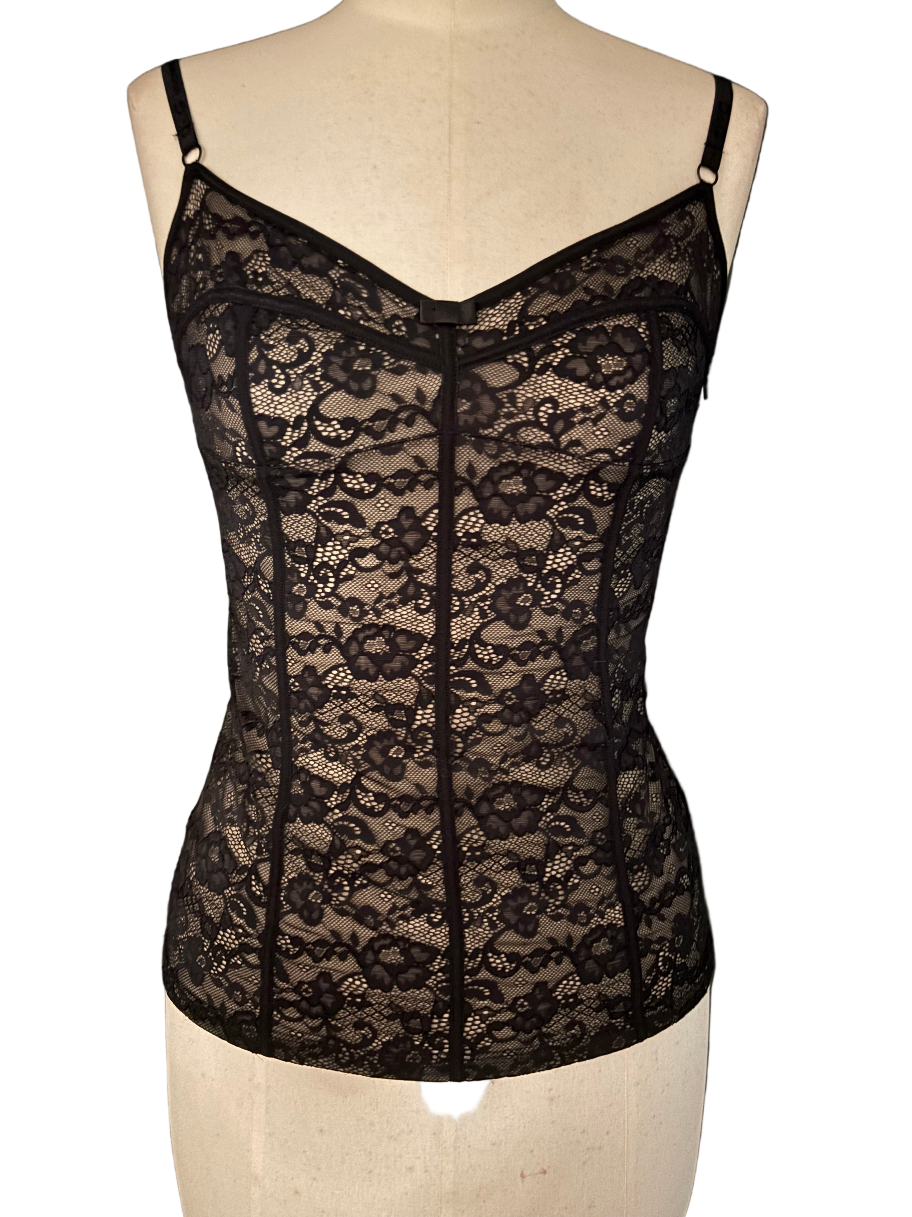 Dolce & Gabbana Black Lace Top - Size L (fits like M)