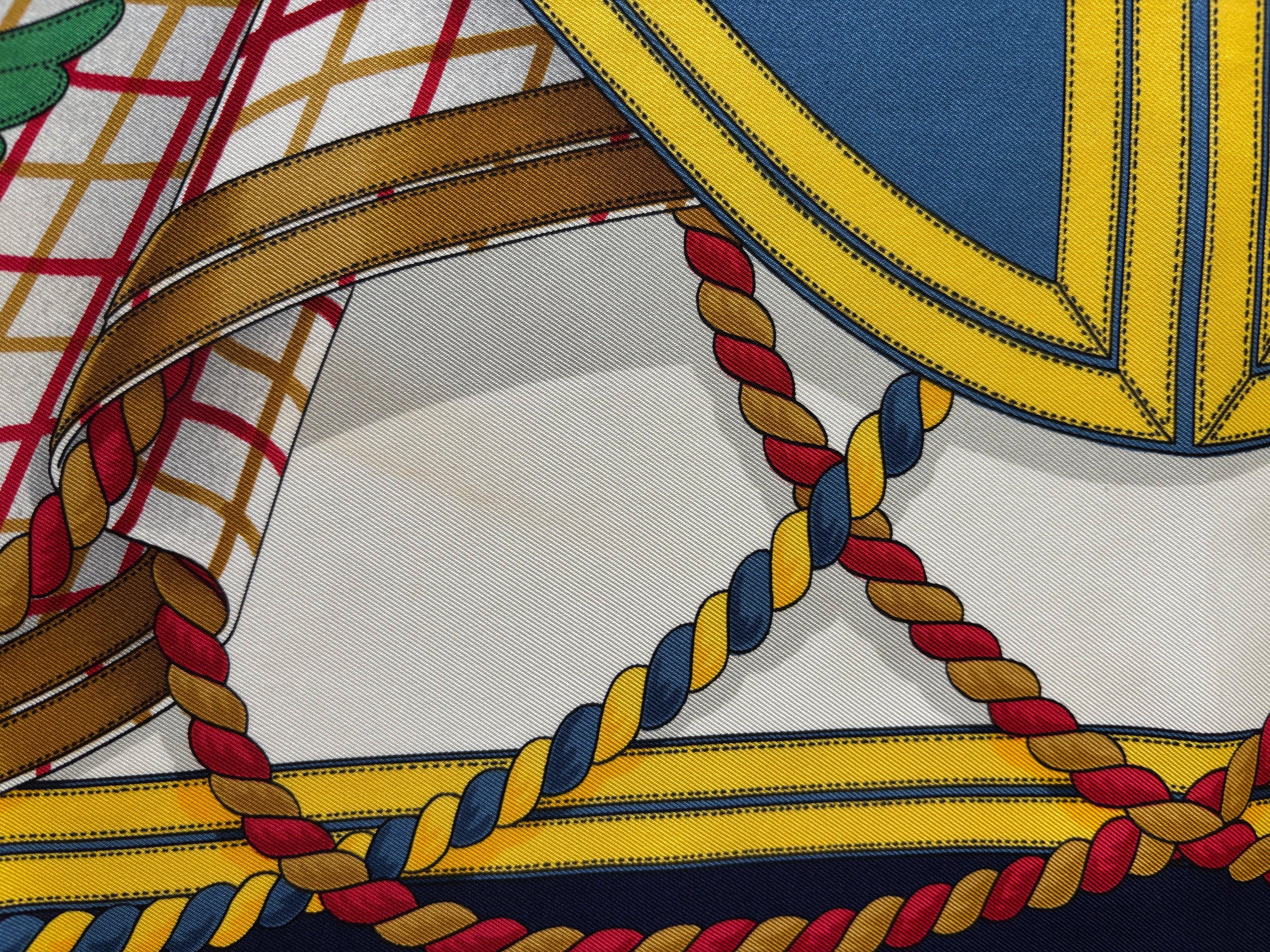 Hermes Vintage Silk Sjaal 90x90cm