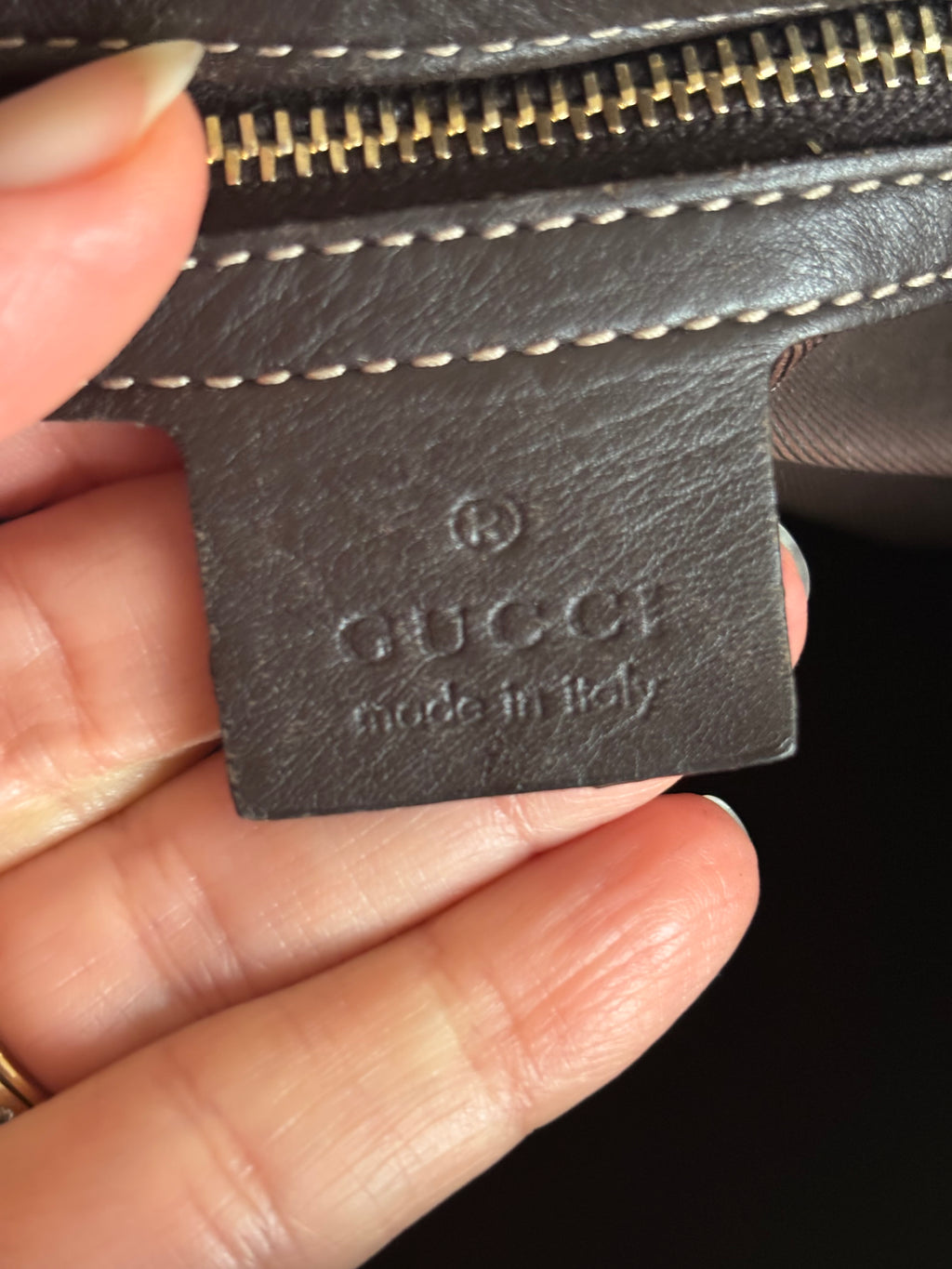 Gucci Vintage 90s Brown Handbag