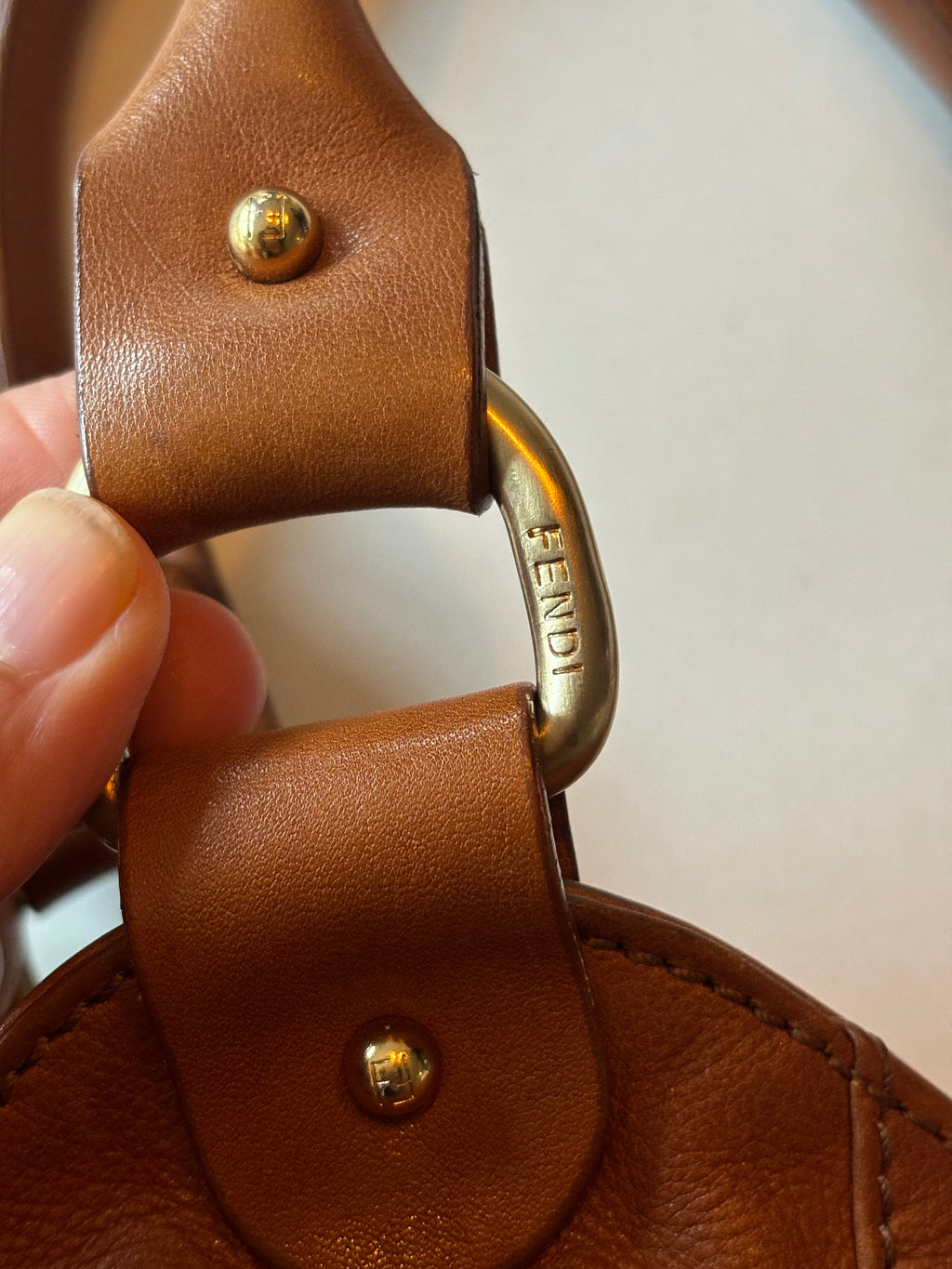 Fendi Vintage 90’s Brown Leather Handbag