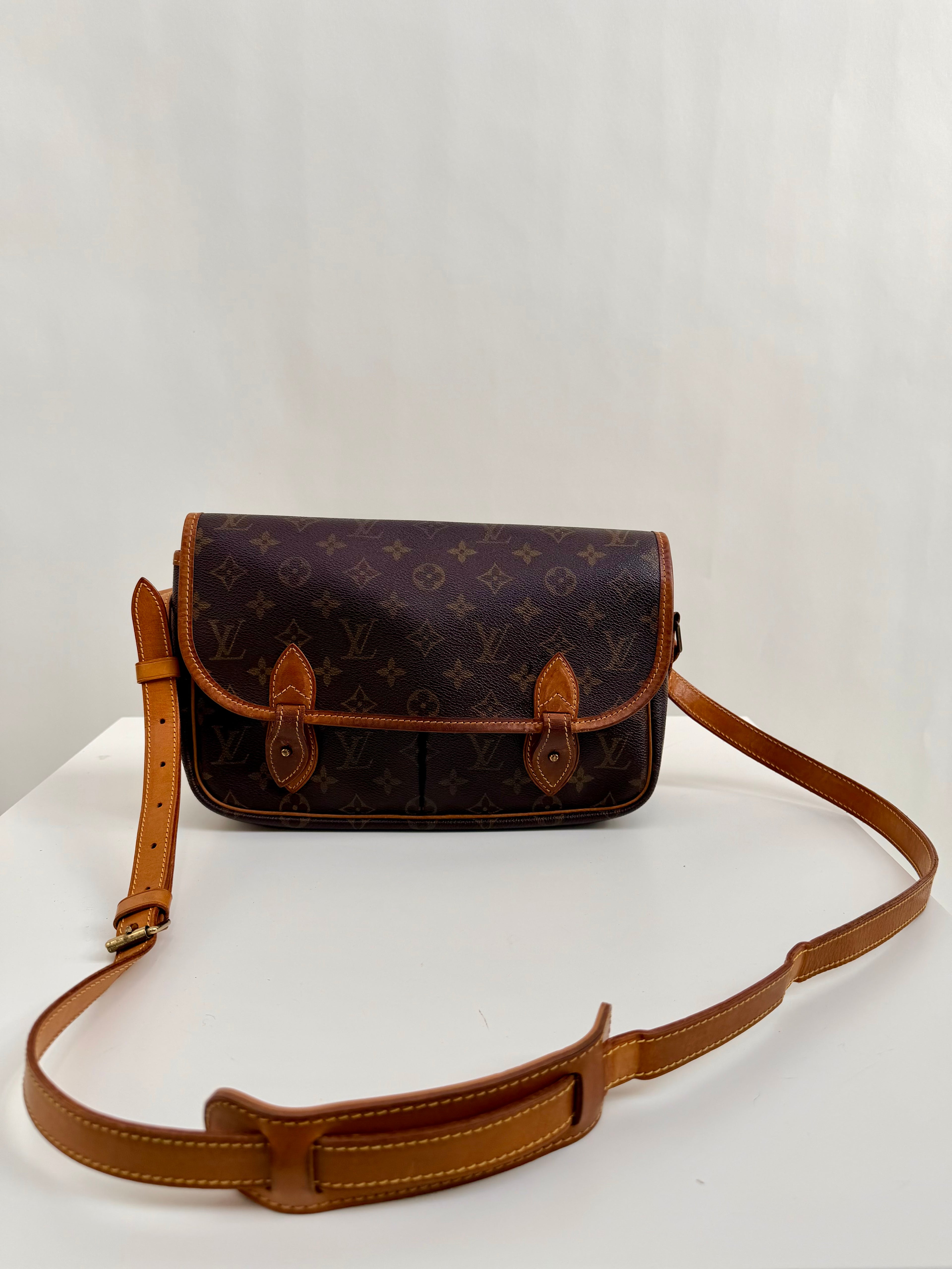 Louis Vuitton Gibecière MM Brown Monogram Crossbody Bag