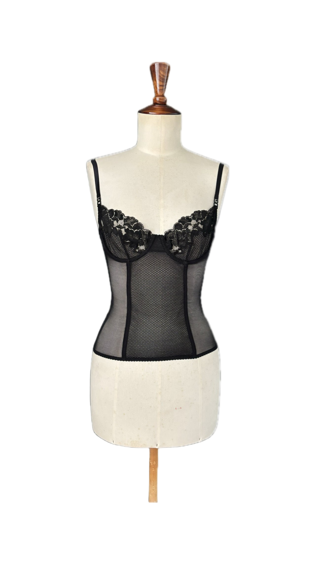 Dolce & Gabbana Black Corset Top – Size EU S (Cup B/C)