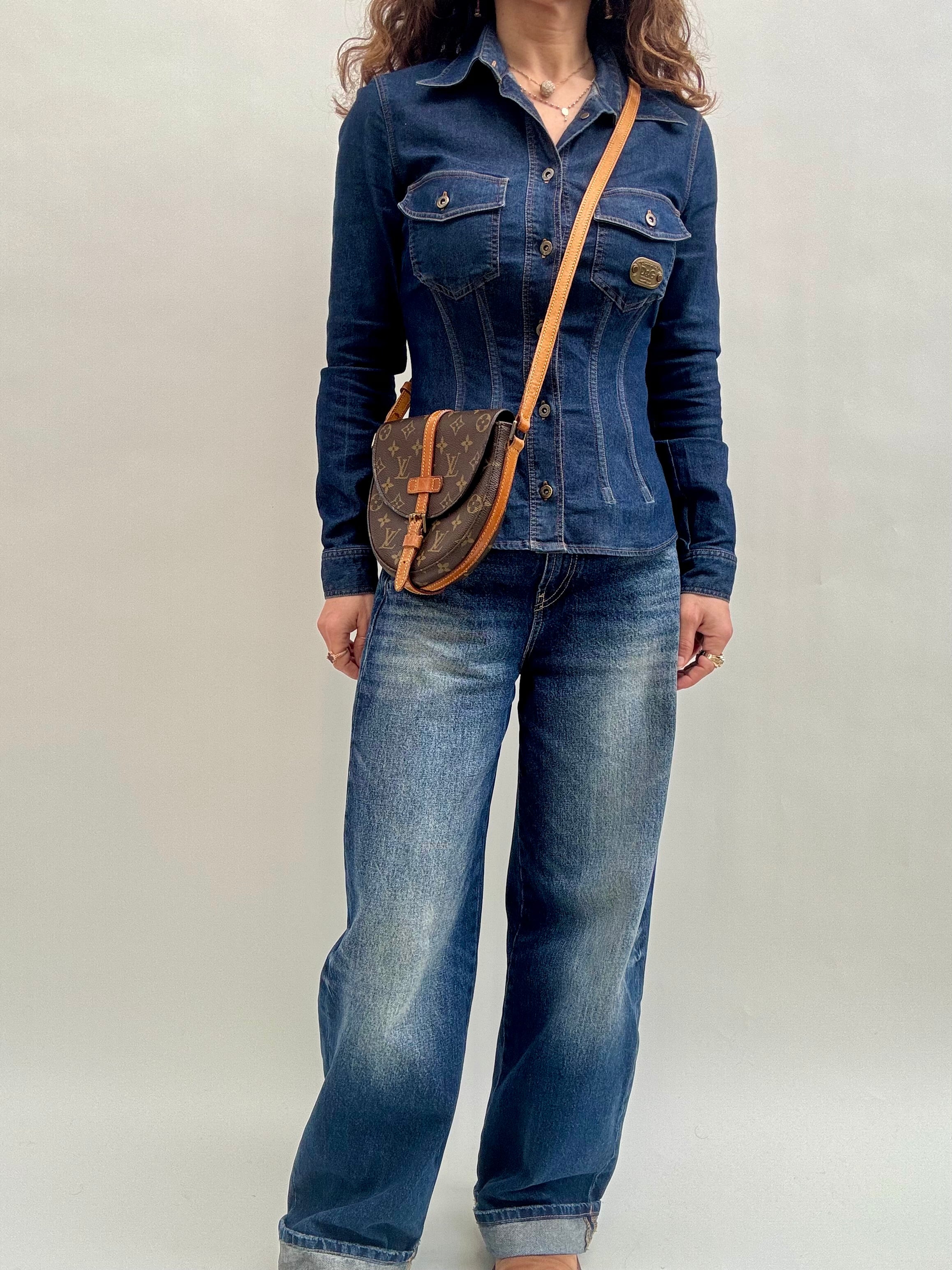 Louis Vuitton Chantilly PM Monogram Crossbody Bag 1988 Vintage Made in France