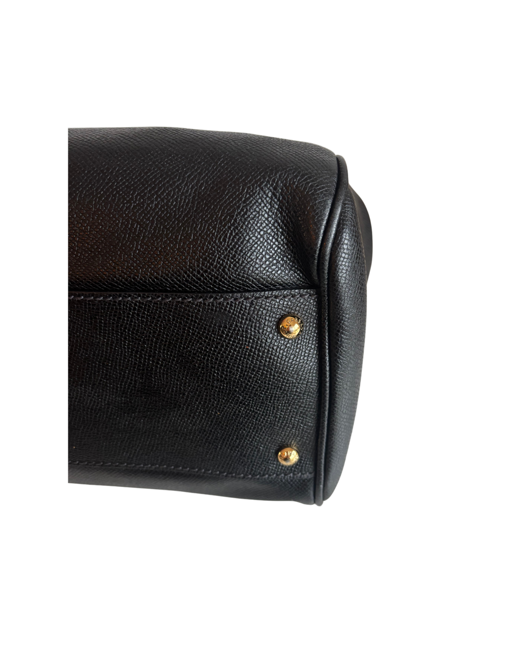 Dolce & Gabbana Vintage 90s Sicily Black Leather Handbag