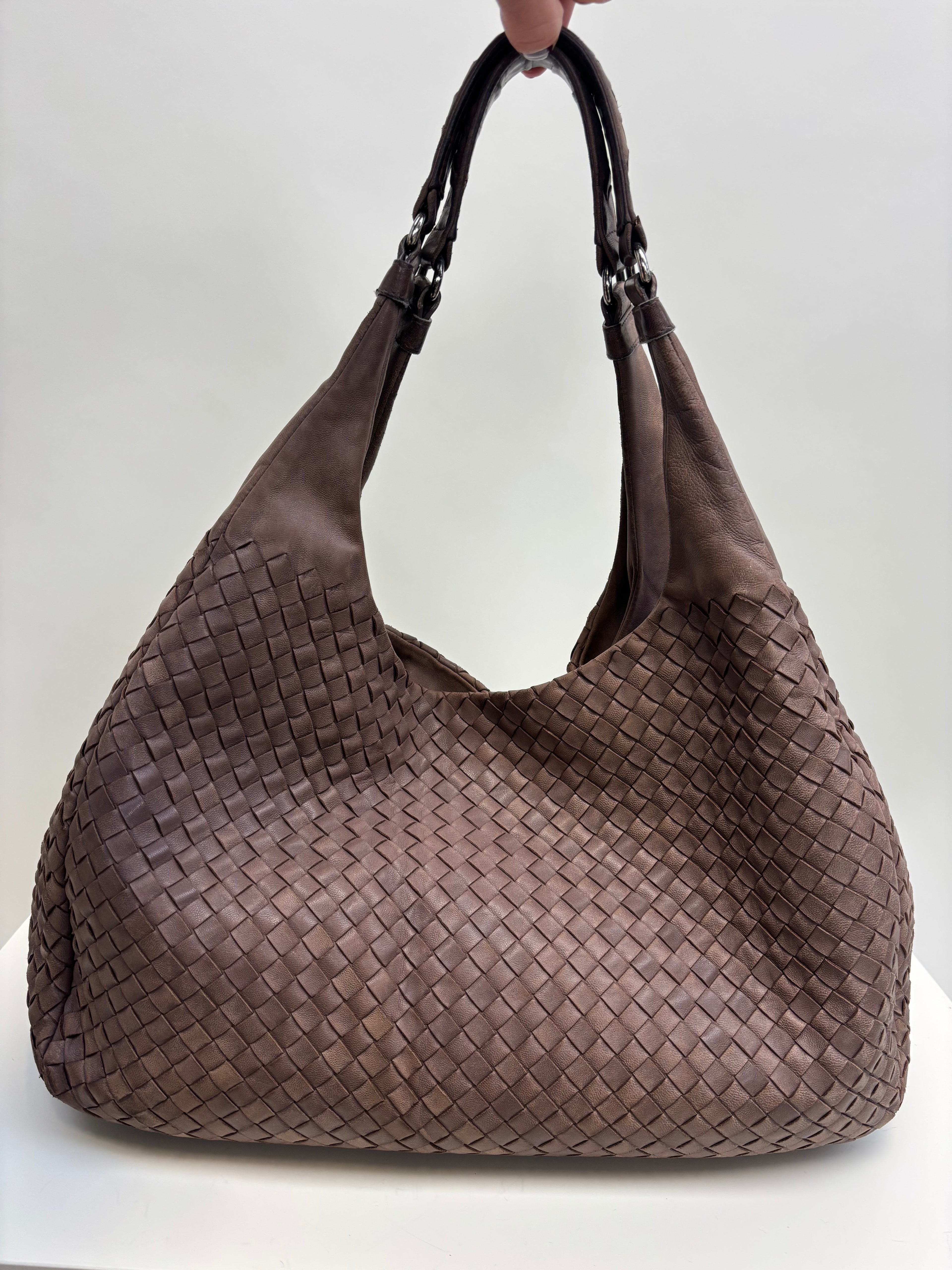Bottega Veneta Hobo Bag Light Brown Leather
